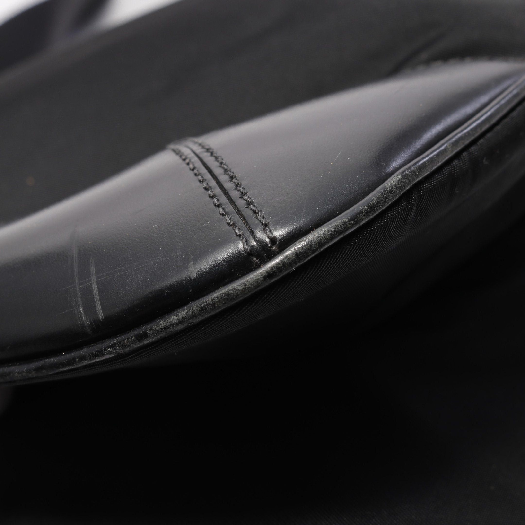 Prada Prada Tessuto Shoulder Bag Nylon Leather Black Size ONE SIZE - 5 Thumbnail