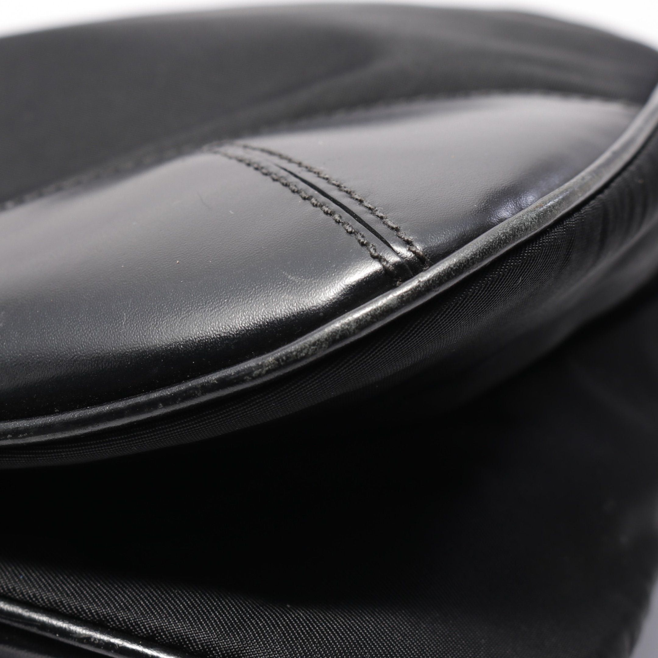 Prada Prada Tessuto Shoulder Bag Nylon Leather Black Size ONE SIZE - 6 Thumbnail