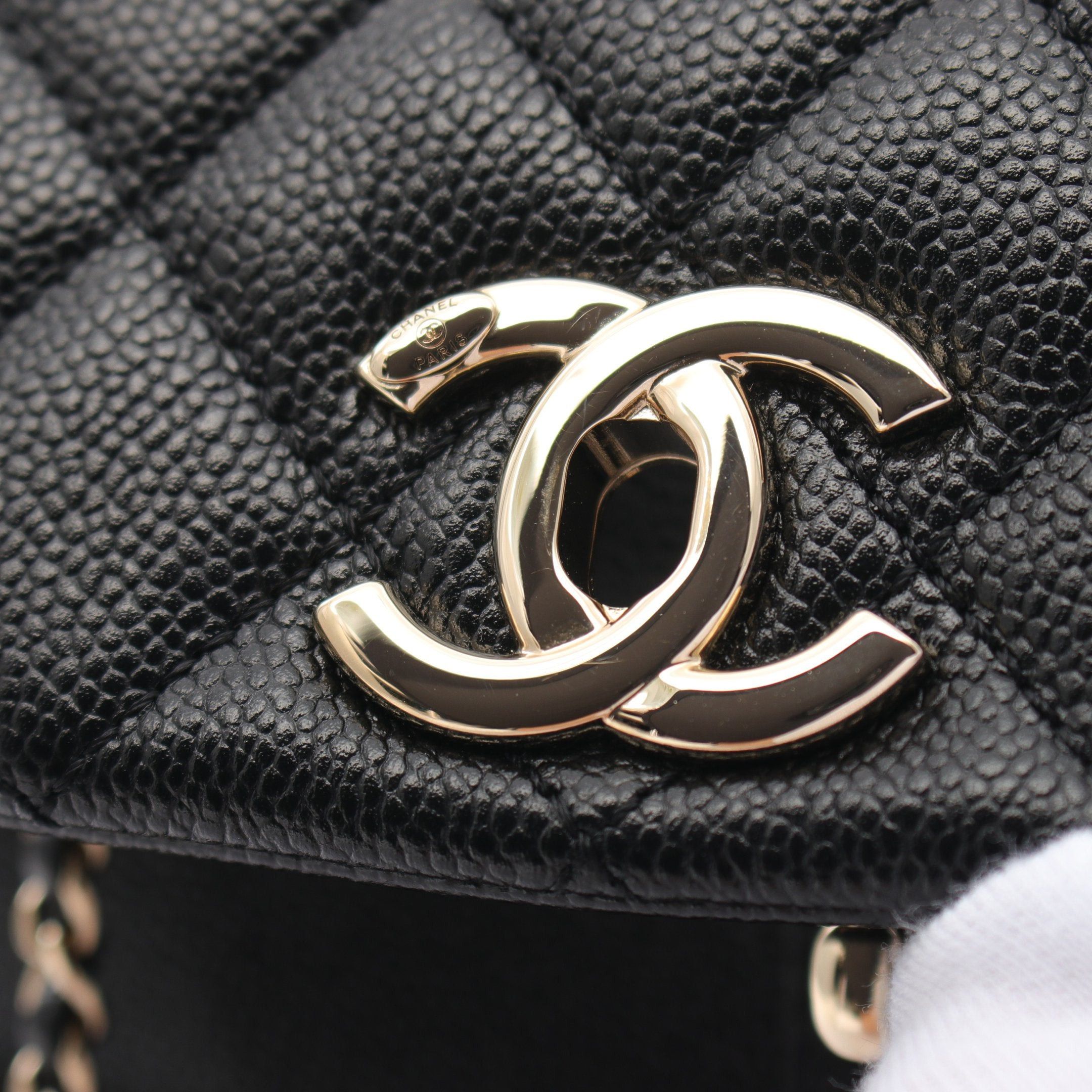 Chanel Chanel Small Backpack Rucksack Caviar Skin Black Gold Hardware Size ONE SIZE - 7 Thumbnail