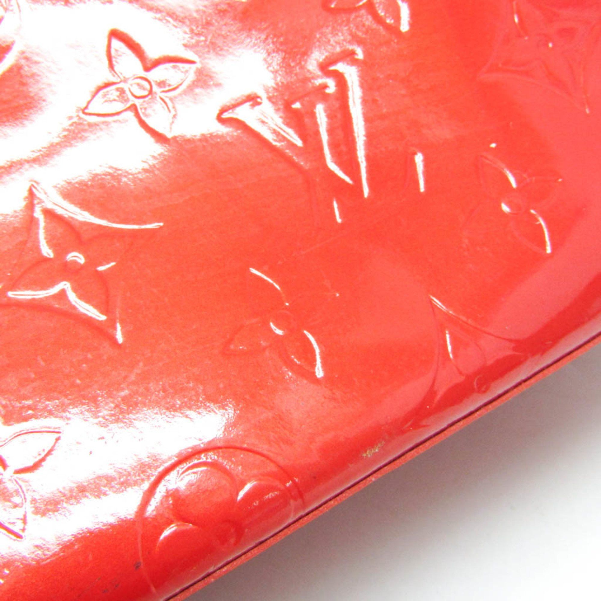 Louis Vuitton Louis Vuitton Monogram Vernis Reade MM M91086 Women's Handbag Rouge Size ONE SIZE - 7 Thumbnail