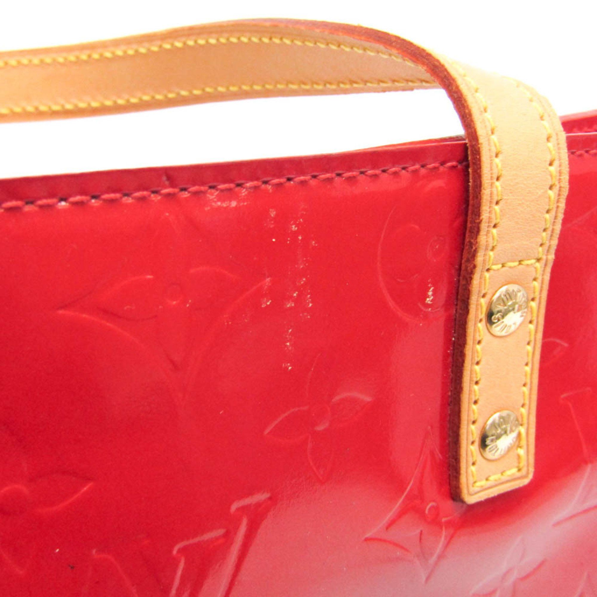 Louis Vuitton Louis Vuitton Monogram Vernis Reade MM M91086 Women's Handbag Rouge Size ONE SIZE - 8 Thumbnail