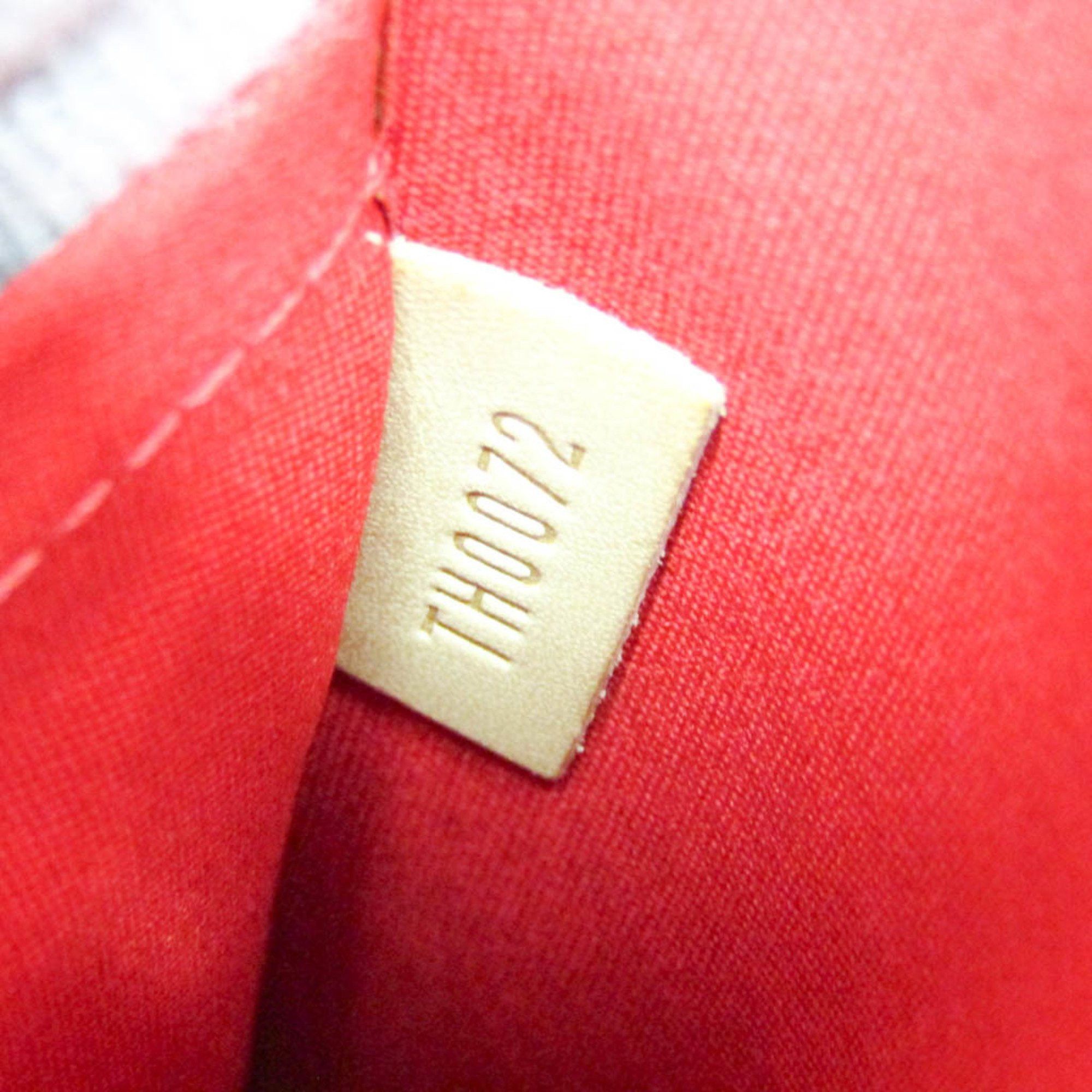 Louis Vuitton Louis Vuitton Monogram Vernis Reade MM M91086 Women's Handbag Rouge Size ONE SIZE - 18 Thumbnail