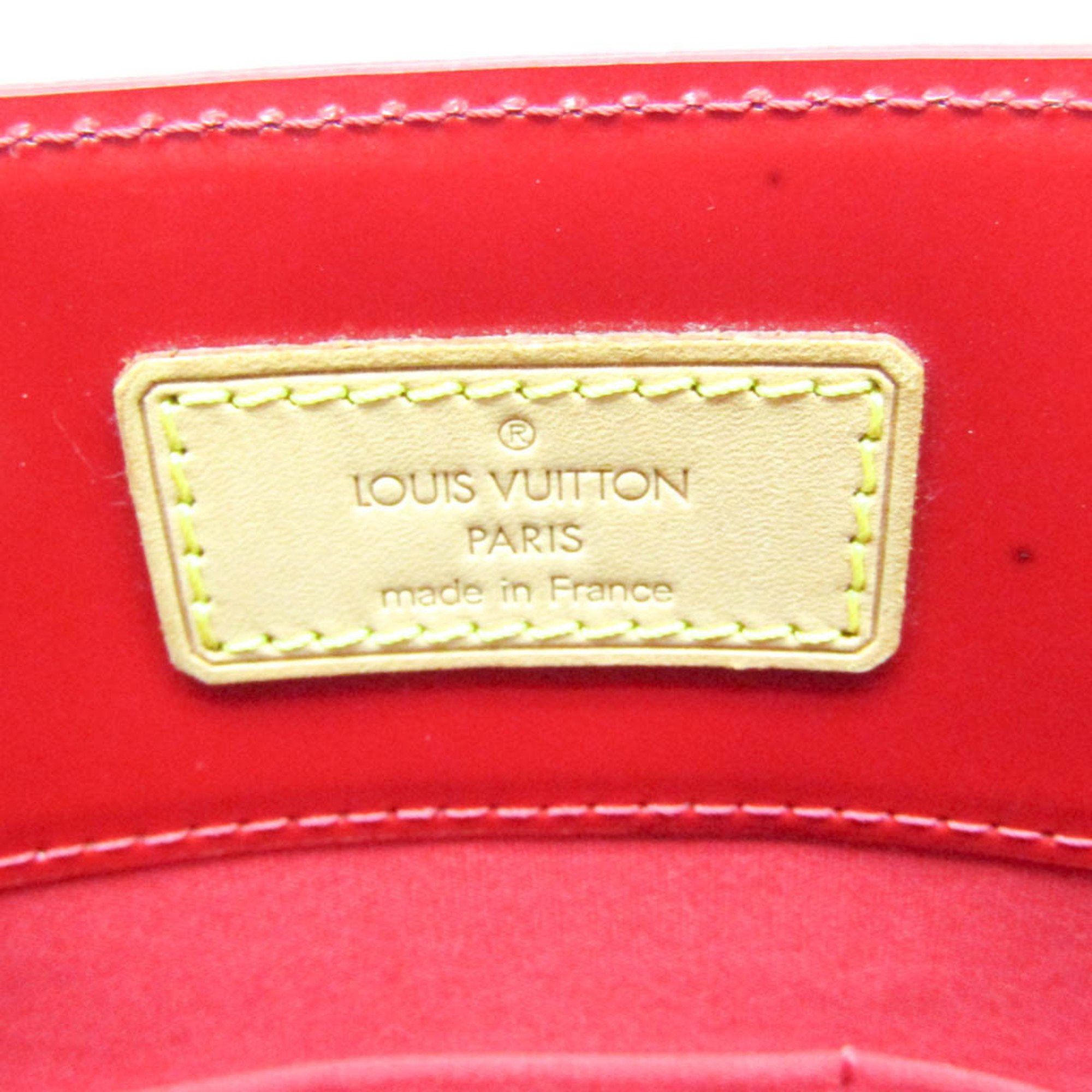 Louis Vuitton Louis Vuitton Monogram Vernis Reade MM M91086 Women's Handbag Rouge Size ONE SIZE - 17 Thumbnail