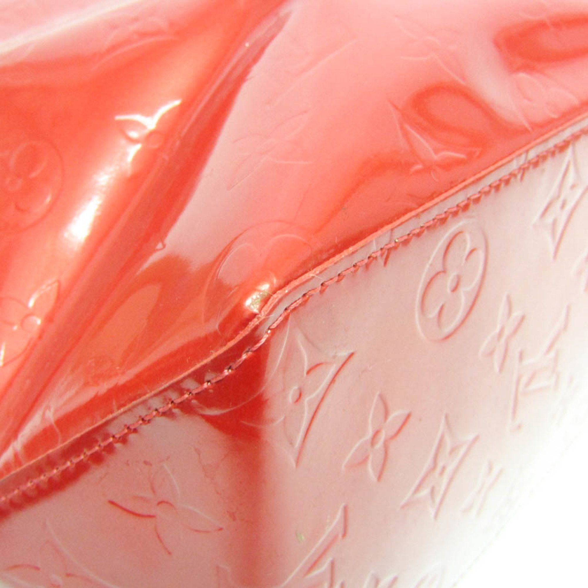 Louis Vuitton Louis Vuitton Monogram Vernis Reade MM M91086 Women's Handbag Rouge Size ONE SIZE - 5 Thumbnail