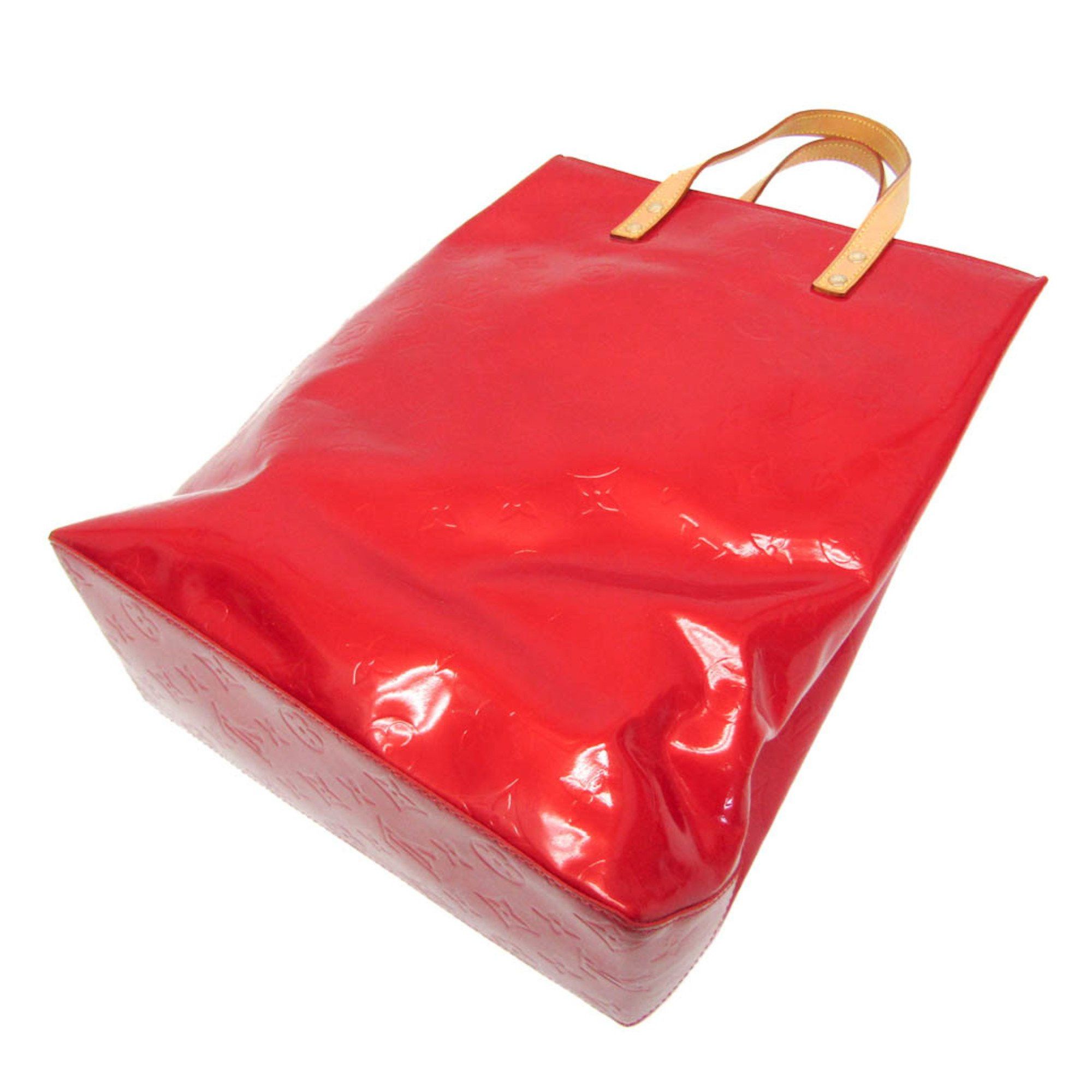 Louis Vuitton Louis Vuitton Monogram Vernis Reade MM M91086 Women's Handbag Rouge Size ONE SIZE - 2 Thumbnail
