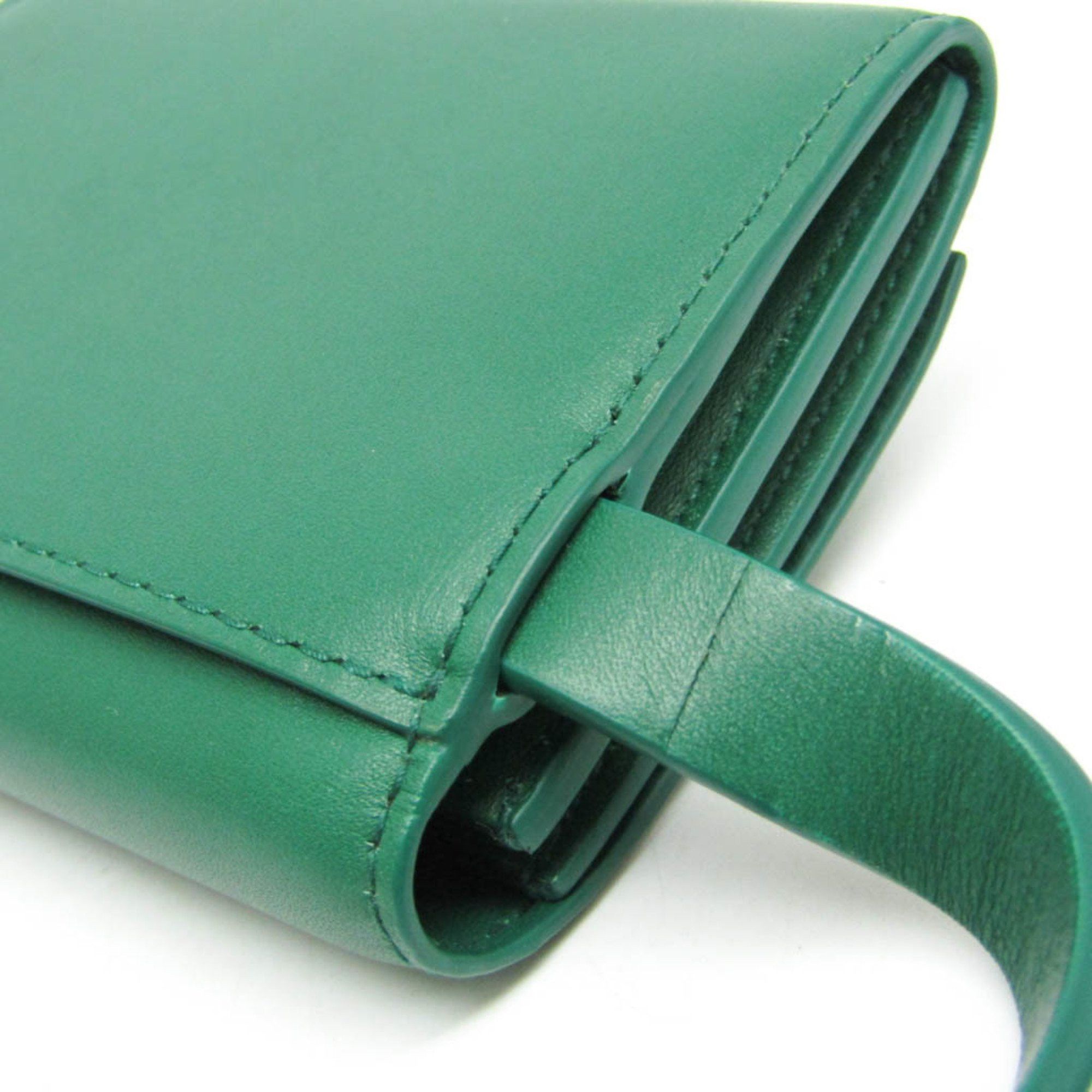 Bottega Veneta Bottega Veneta Mini Belt Bag 619069 VMAU1 3167 Women's Leather Shoulder Bag Green Size ONE SIZE - 4 Thumbnail