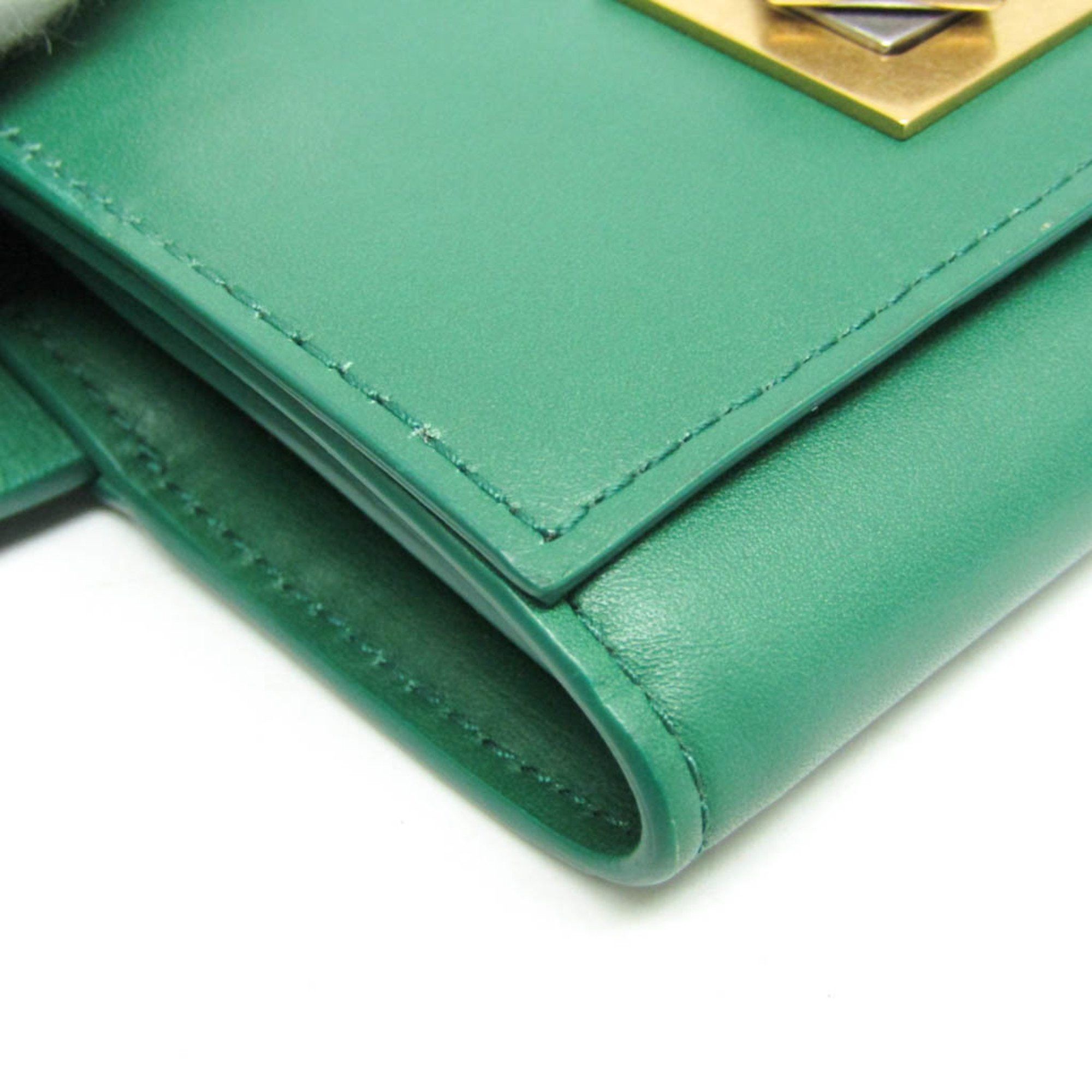 Bottega Veneta Bottega Veneta Mini Belt Bag 619069 VMAU1 3167 Women's Leather Shoulder Bag Green Size ONE SIZE - 6 Thumbnail