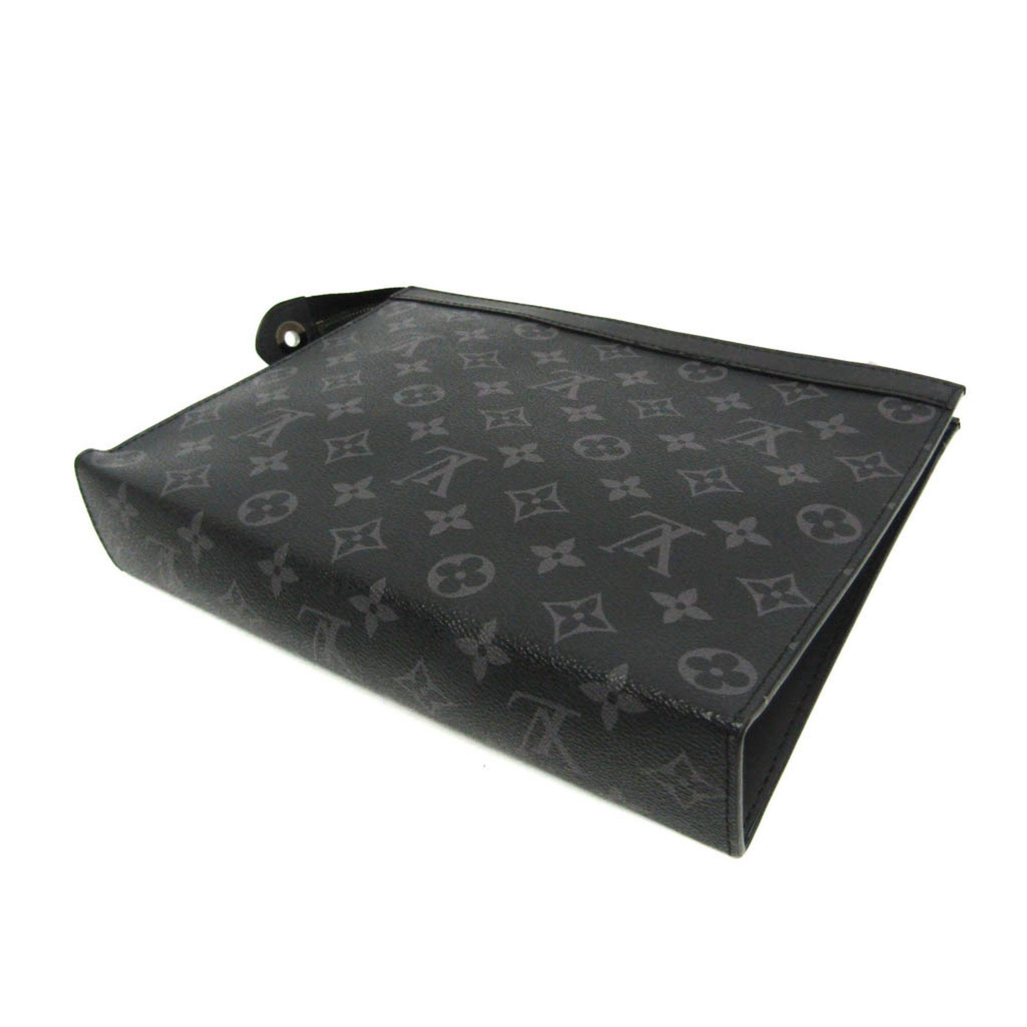 Louis Vuitton Louis Vuitton Monogram Eclipse Pochette Voyage MM M61692 Men's Clutch Bag Monogram Eclipse Size ONE SIZE - 2 Thumbnail