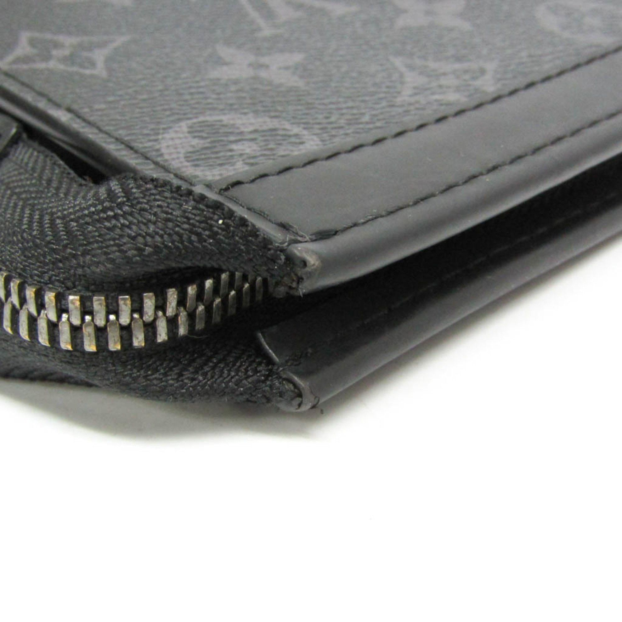 Louis Vuitton Louis Vuitton Monogram Eclipse Pochette Voyage MM M61692 Men's Clutch Bag Monogram Eclipse Size ONE SIZE - 5 Thumbnail