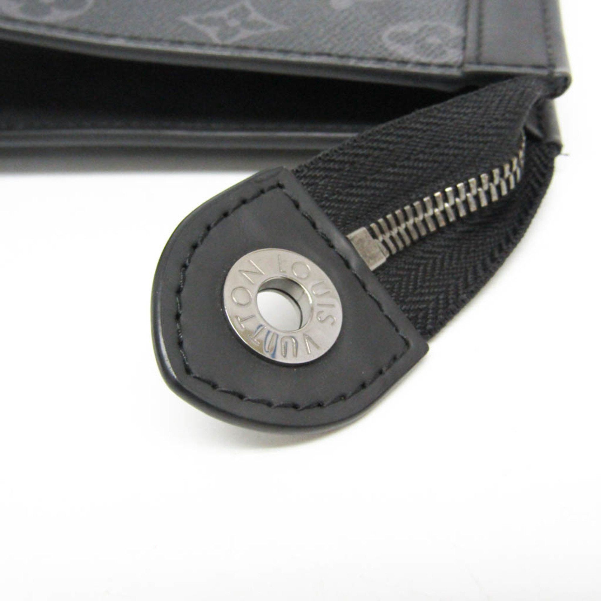 Louis Vuitton Louis Vuitton Monogram Eclipse Pochette Voyage MM M61692 Men's Clutch Bag Monogram Eclipse Size ONE SIZE - 8 Thumbnail