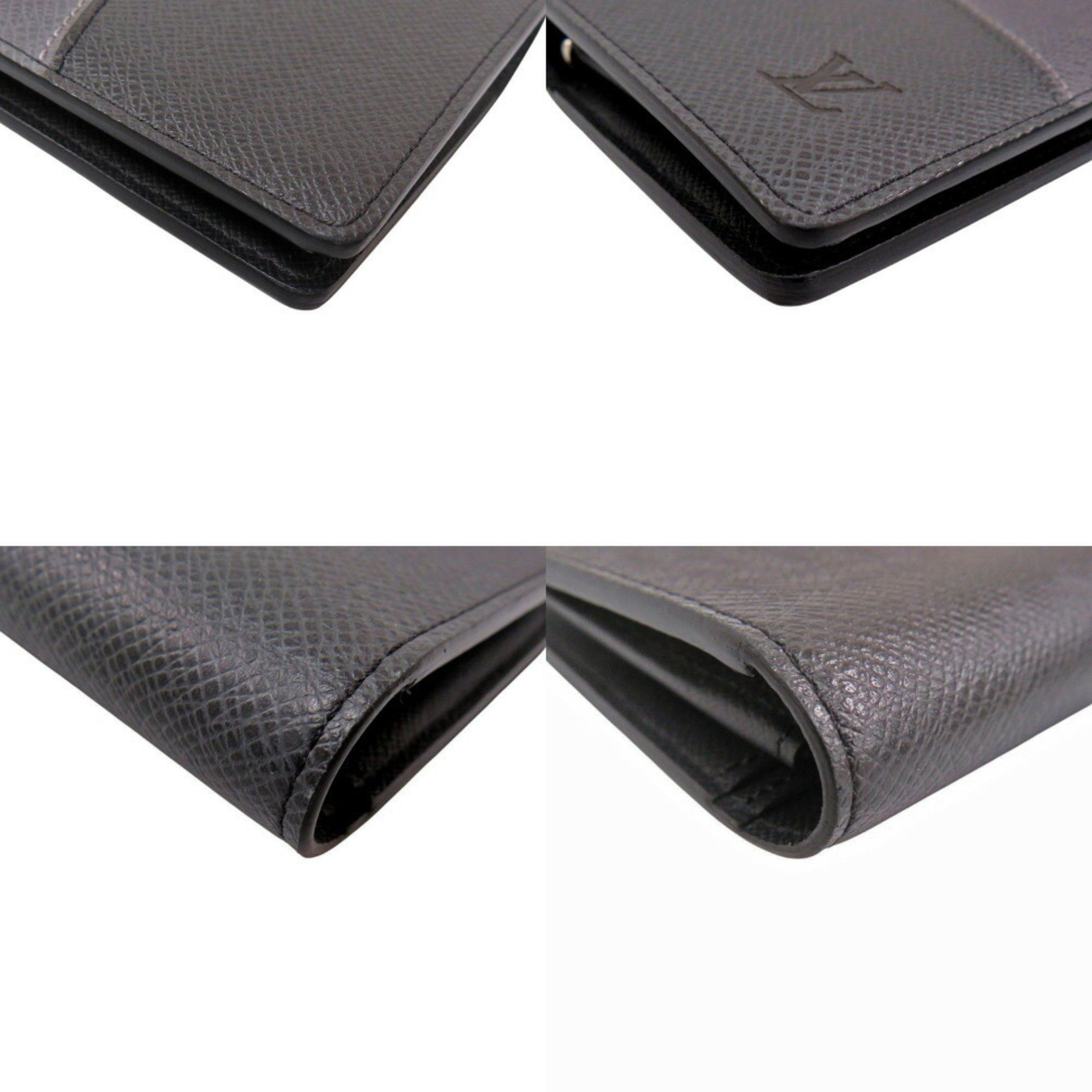 Louis Vuitton Louis Vuitton Portefeuille Plaza NM Taiga M30715 Grey Long Wallet LV 0669LOUIS VUITTON Size ONE SIZE - 5 Thumbnail