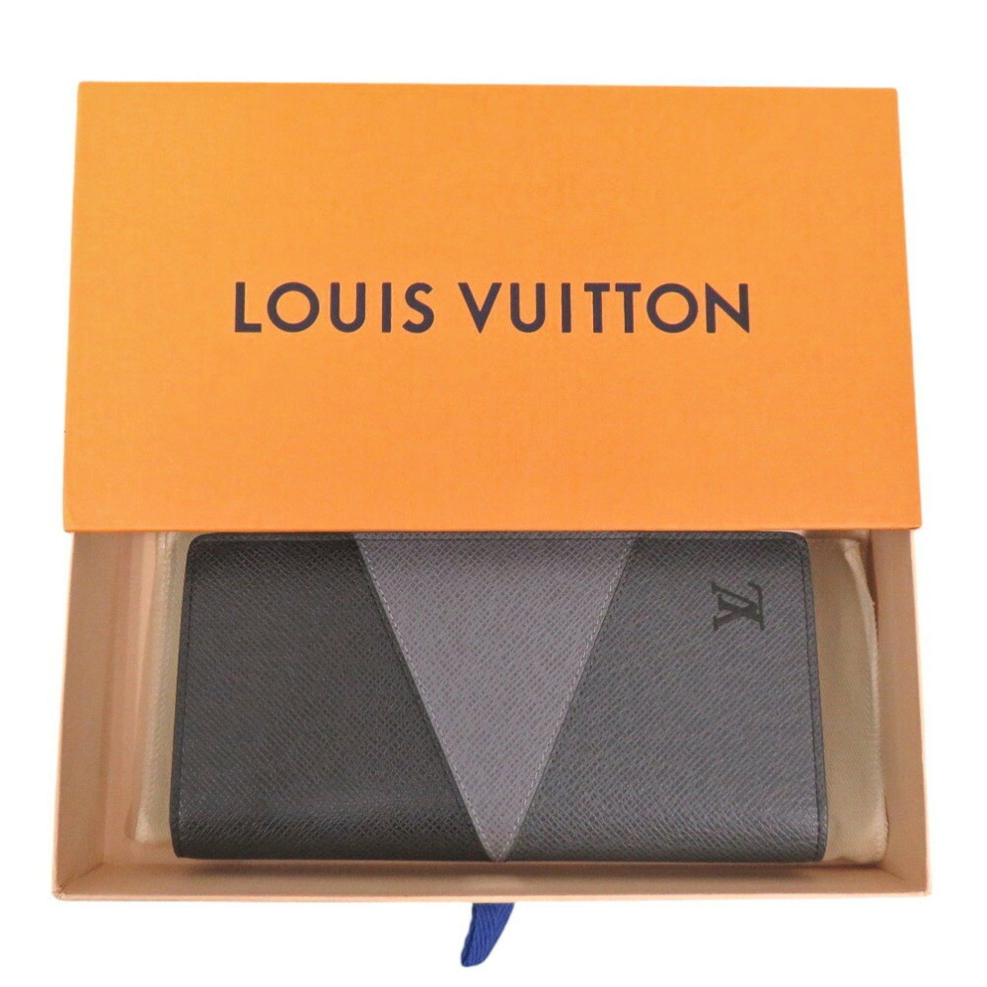 Louis Vuitton Louis Vuitton Portefeuille Plaza NM Taiga M30715 Grey Long Wallet LV 0669LOUIS VUITTON Size ONE SIZE - 3 Thumbnail