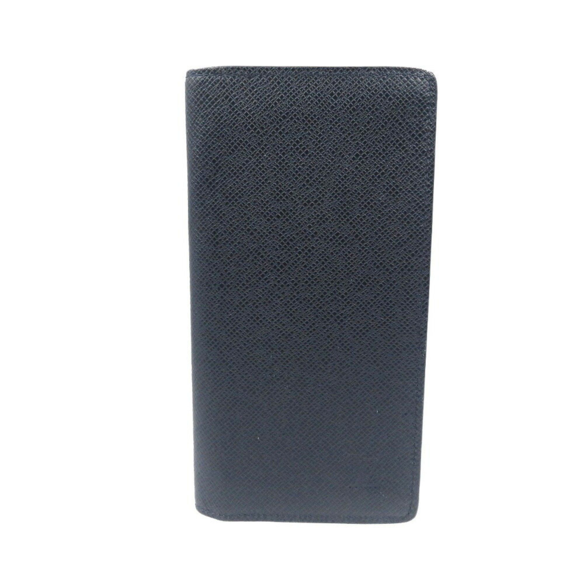 Louis Vuitton Louis Vuitton Portefeuille Brazza M30502 Taiga Leather Navy Long Wallet 1083LOUIS VUITTON Size ONE SIZE - 2 Thumbnail