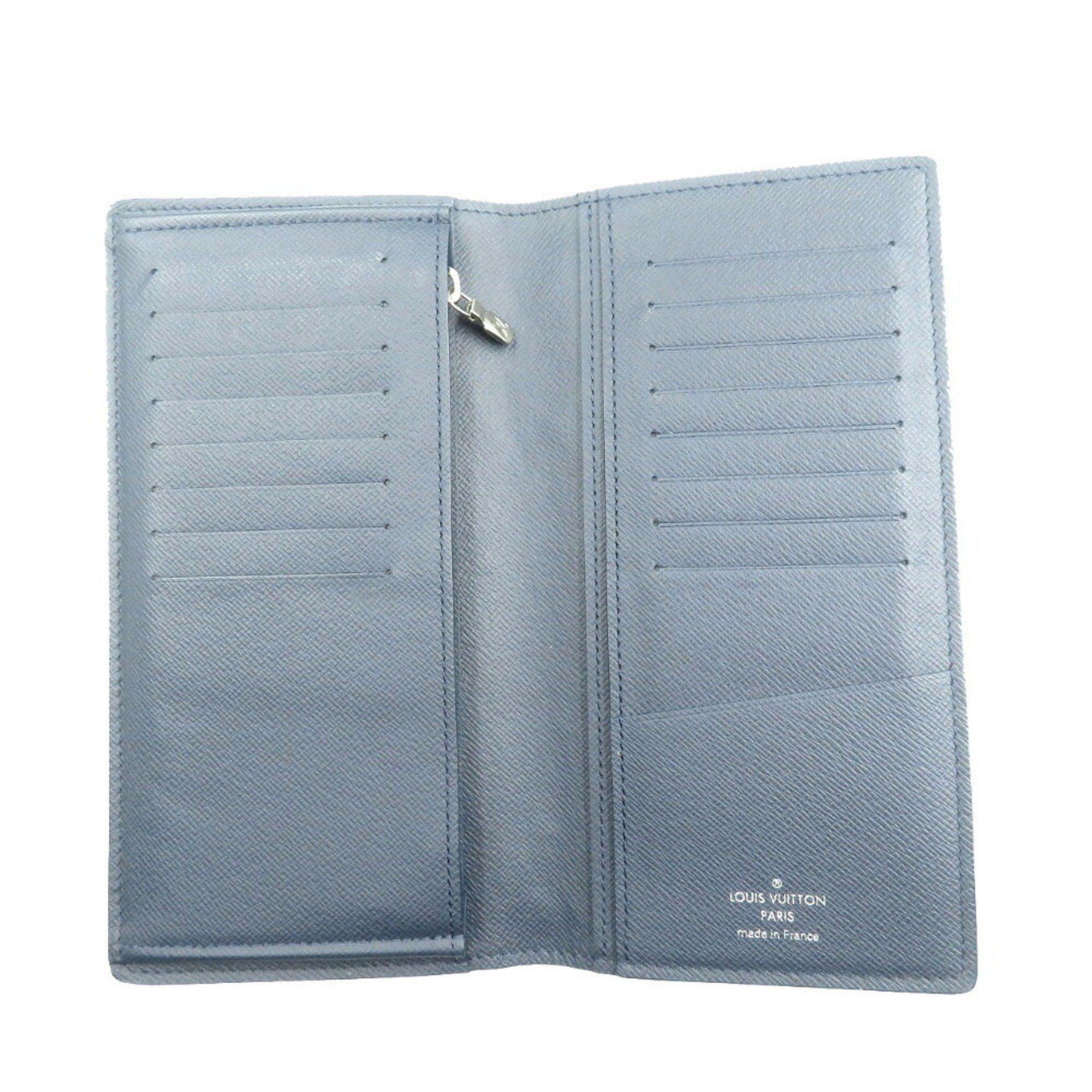 Louis Vuitton Louis Vuitton Portefeuille Brazza M30502 Taiga Leather Navy Long Wallet 1083LOUIS VUITTON Size ONE SIZE - 5 Thumbnail
