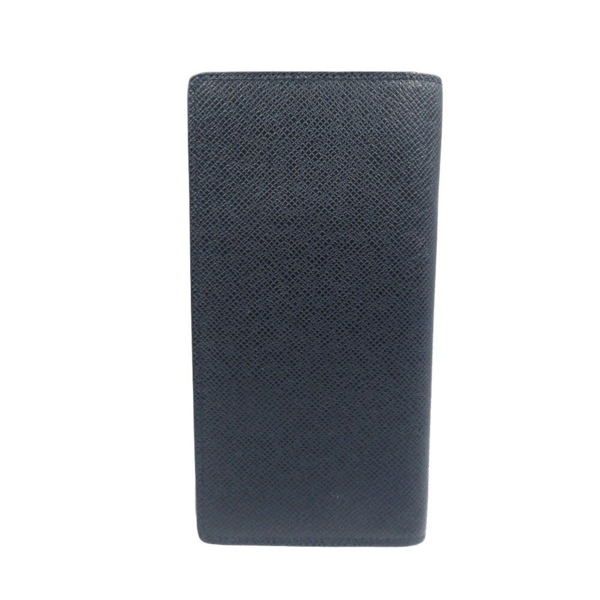 Louis Vuitton Louis Vuitton Portefeuille Brazza M30502 Taiga Leather Navy Long Wallet 1083LOUIS VUITTON Size ONE SIZE - 3 Thumbnail