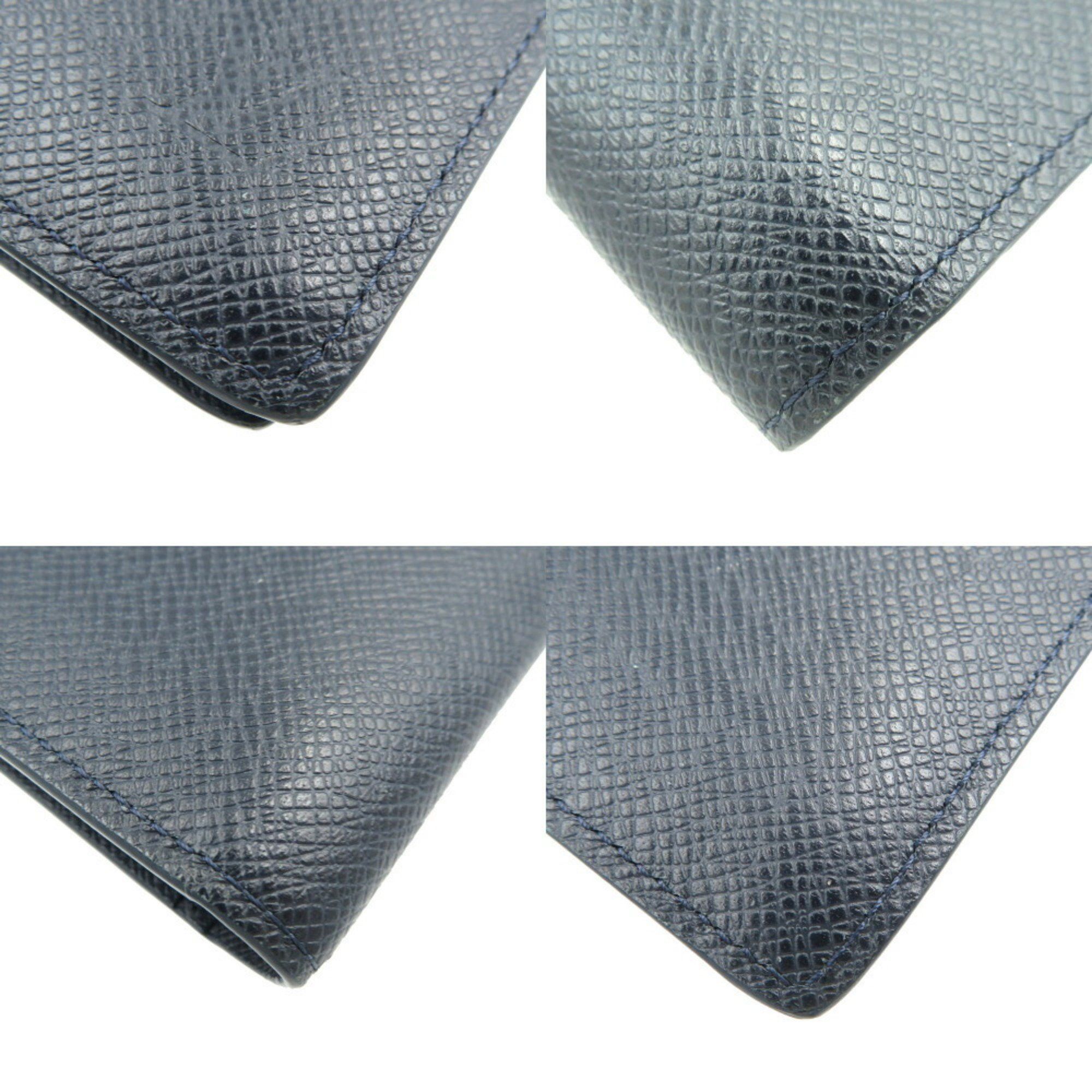 Louis Vuitton Louis Vuitton Portefeuille Brazza M30502 Taiga Leather Navy Long Wallet 1083LOUIS VUITTON Size ONE SIZE - 8 Thumbnail