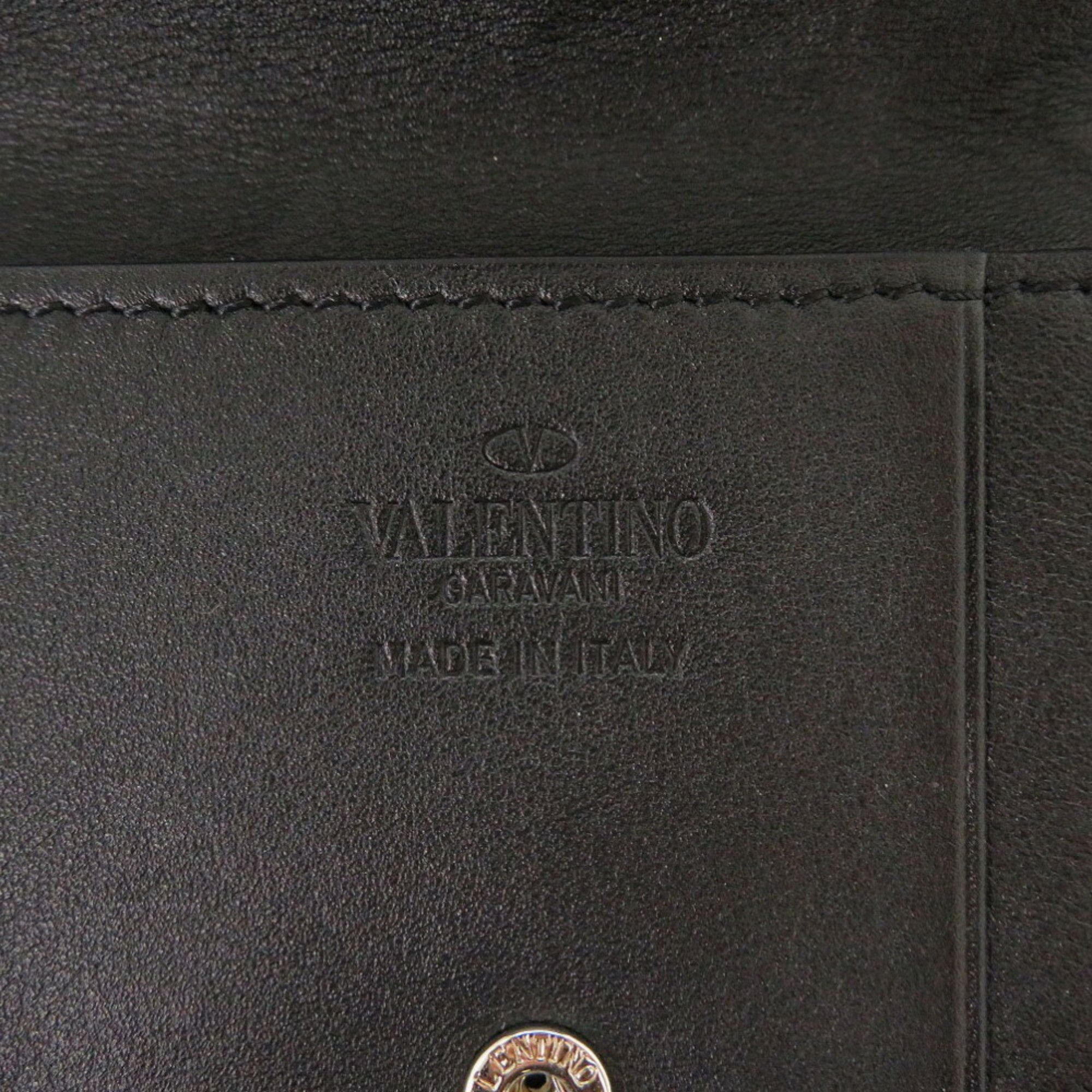 Valentino Valentino Garavani V Calf Black Card Case 1873Valentino Size ONE SIZE - 8 Thumbnail
