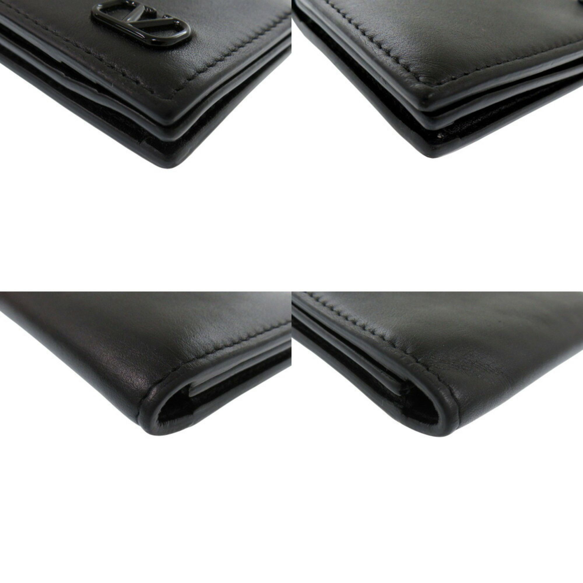 Valentino Valentino Garavani V Calf Black Card Case 1873Valentino Size ONE SIZE - 5 Thumbnail