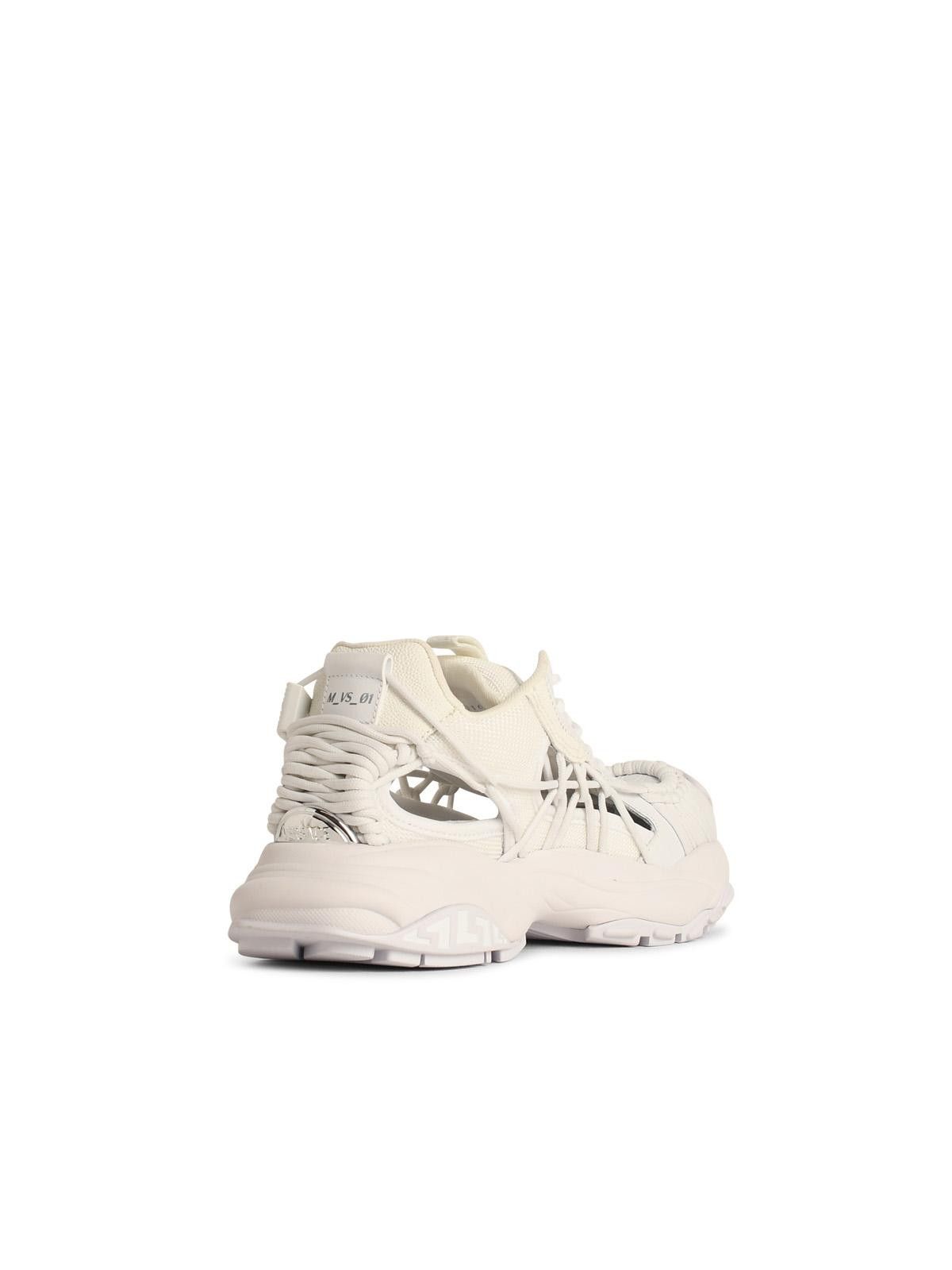 Versace VERSACE 'Mercury' White Leather Blend Sneakers Size US 7 / EU 40 - 3 Thumbnail
