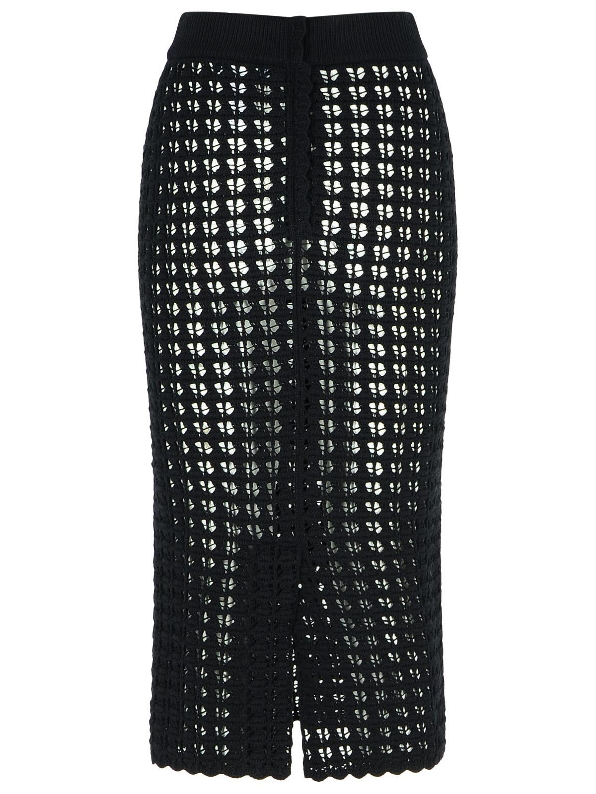 Dolce & Gabbana DOLCE & GABBANA Black Virgin Wool Skirt Size 27" / US 4 / IT 40 - 3 Thumbnail