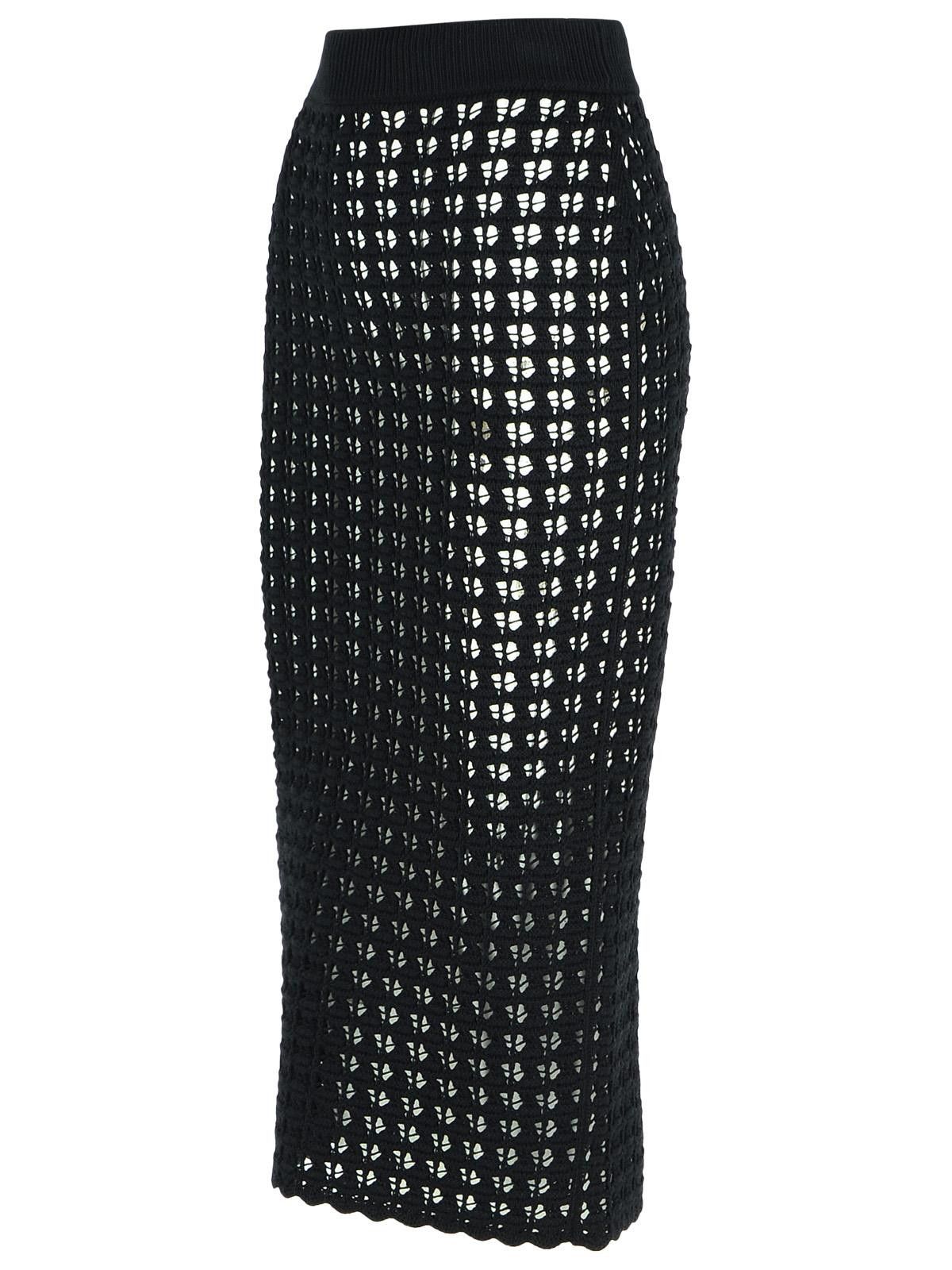 Dolce & Gabbana DOLCE & GABBANA Black Virgin Wool Skirt Size 28" / US 6 / IT 42 - 2 Thumbnail
