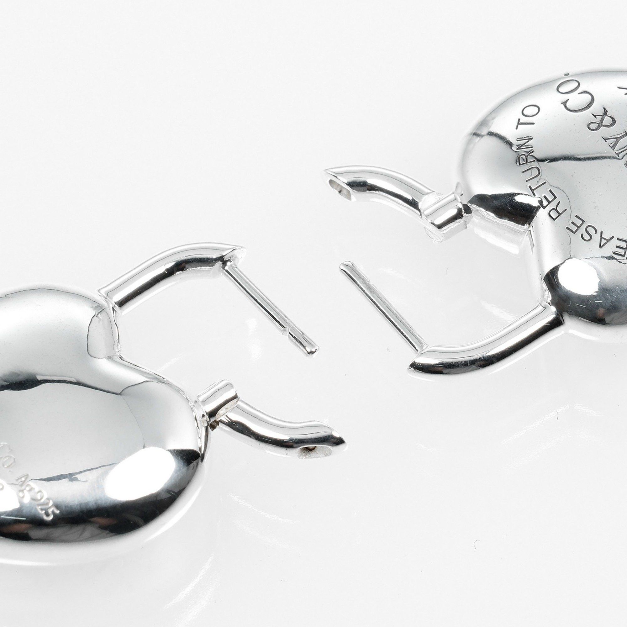 Tiffany & Co. Tiffany & Co. Return to Full Heart Earrings, 925 Silver, approx. 22g Size ONE SIZE - 7 Thumbnail