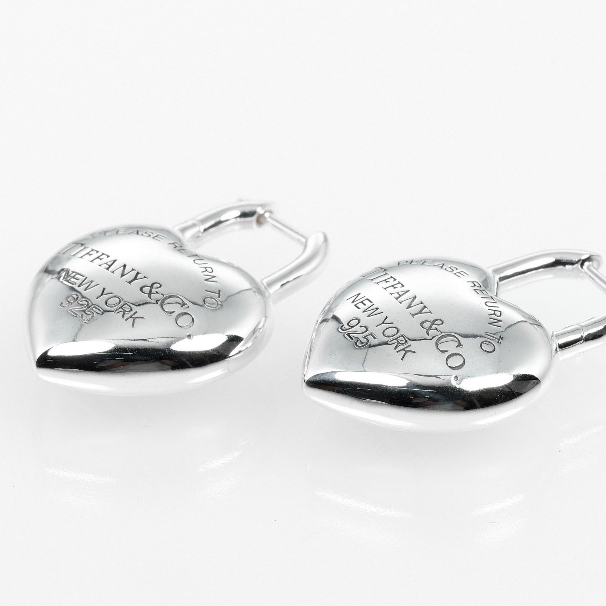 Tiffany & Co. Tiffany & Co. Return to Full Heart Earrings, 925 Silver, approx. 22g Size ONE SIZE - 5 Thumbnail