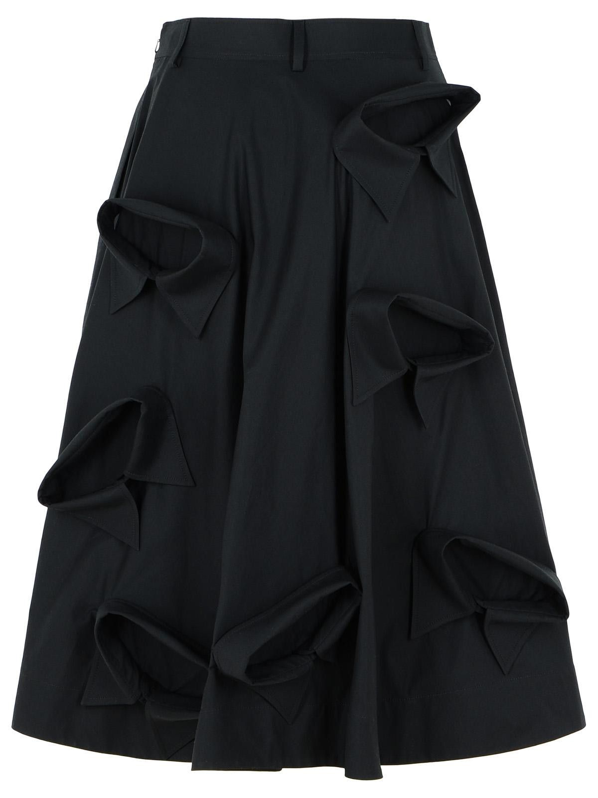 Moschino MOSCHINO Black Cotton Skirt Size 27" / US 4 / IT 40 - 3 Thumbnail