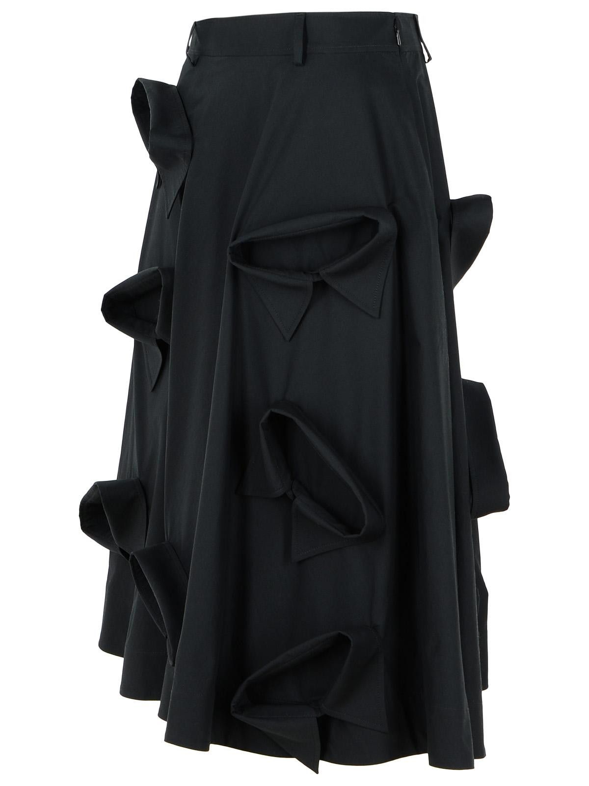 Moschino MOSCHINO Black Cotton Skirt Size 27" / US 4 / IT 40 - 2 Thumbnail