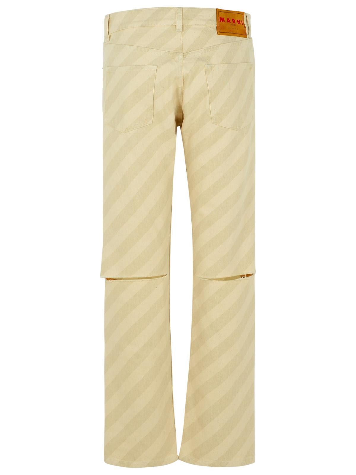 Marni MARNI Beige Cotton Jeans Size 27" / US 4 / IT 40 - 3 Thumbnail