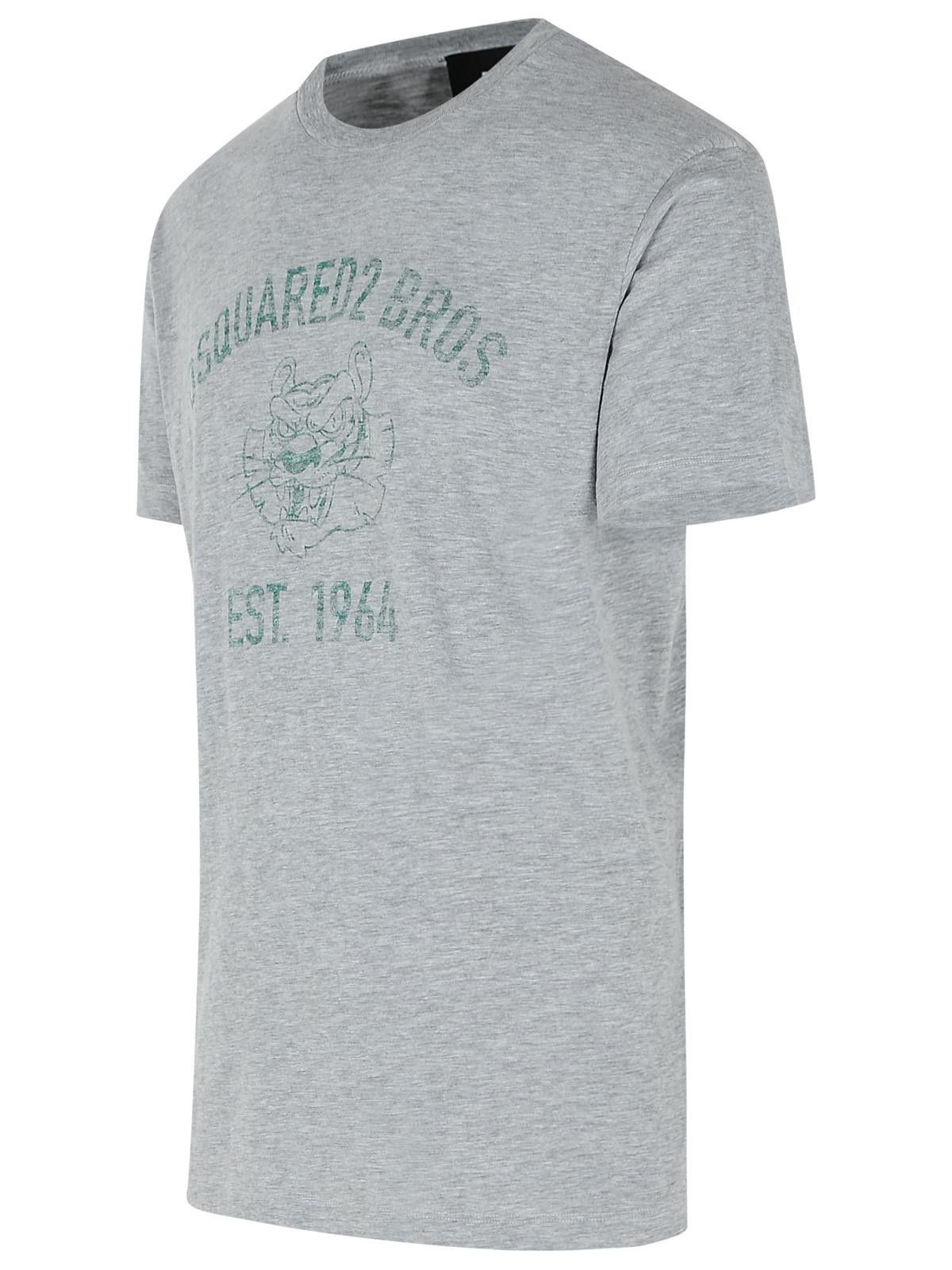 Dsquared2 DSQUARED2 Gray Cotton T-Shirt Size US S / EU 44-46 / 1 - 2 Thumbnail