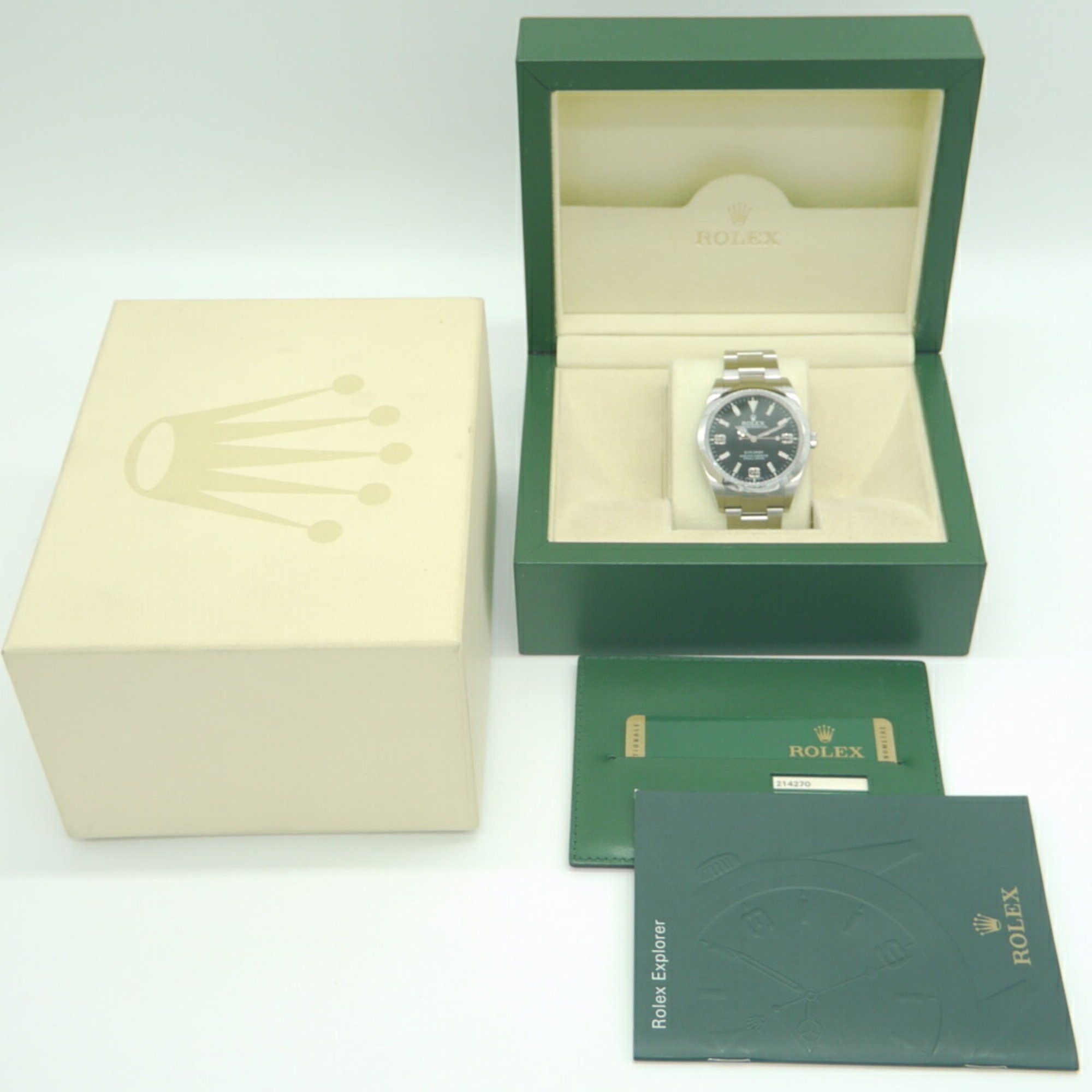 Rolex Rolex Explorer 1 214270 Random Roulette SS Automatic Watch Black Dial Size ONE SIZE - 11 Thumbnail