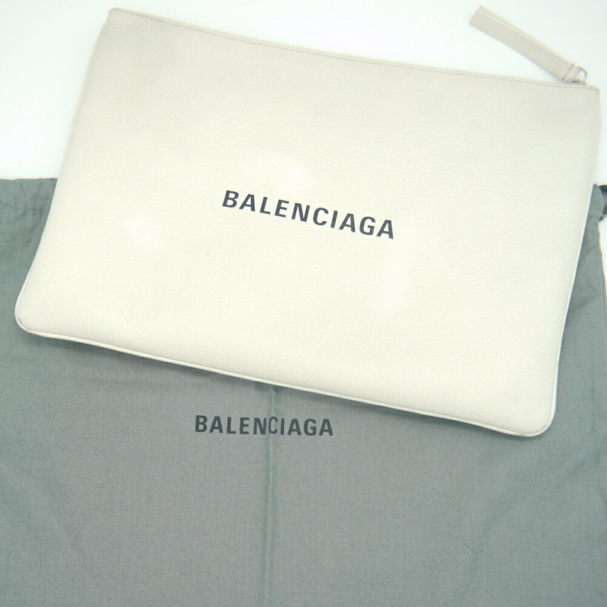 Balenciaga BALENCIAGA Clip M Clutch Bag White 485110 Size ONE SIZE - 7 Thumbnail