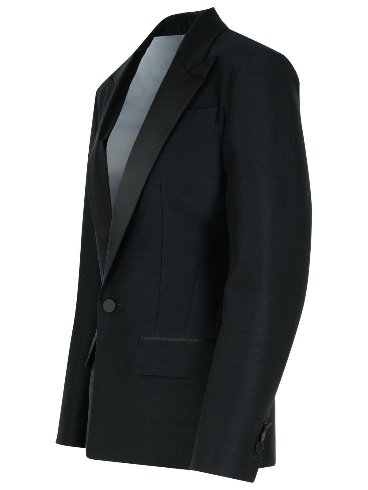 Dsquared2 DSQUARED2 'Dan' Black Virgin Wool Blend Blazer Size S / US 4 / IT 40 - 2 Thumbnail