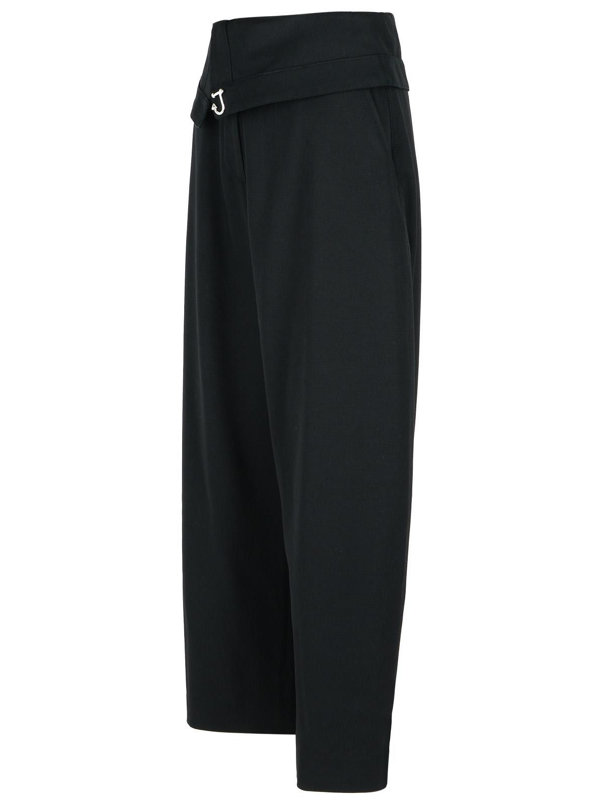 JW Anderson JW ANDERSON Black Viscose Trousers Size 28" / US 6 / IT 42 - 2 Thumbnail