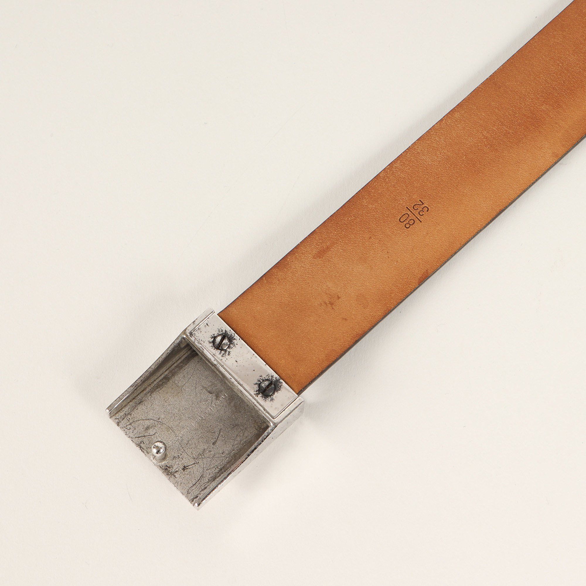 Louis Vuitton LOUIS VUITTON Belt Size: 80/32 Enture Carre Damier Ebene Canvas (M6803 Made in 2004) Brown Size ONE SIZE - 3 Thumbnail