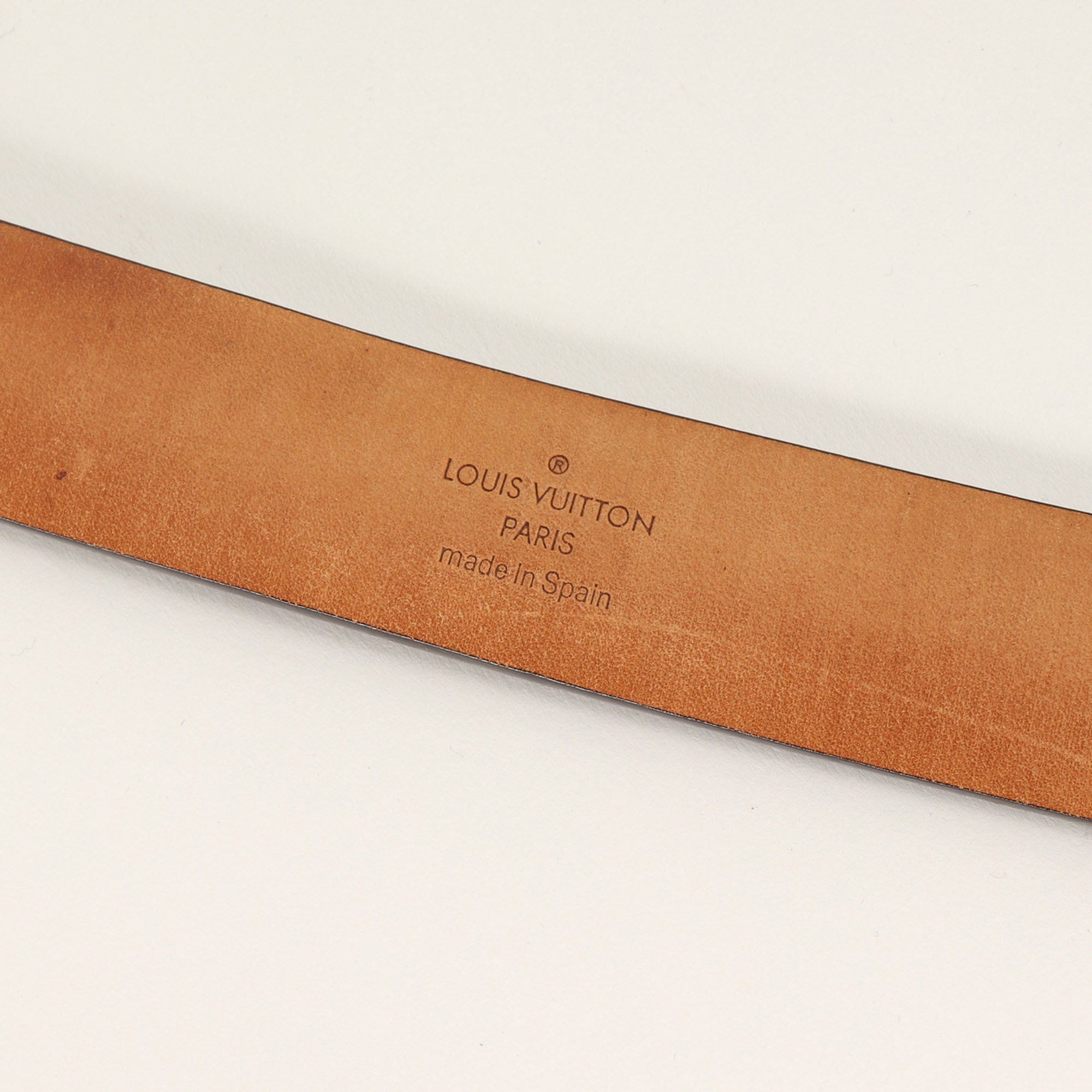 Louis Vuitton LOUIS VUITTON Belt Size: 80/32 Enture Carre Damier Ebene Canvas (M6803 Made in 2004) Brown Size ONE SIZE - 4 Thumbnail