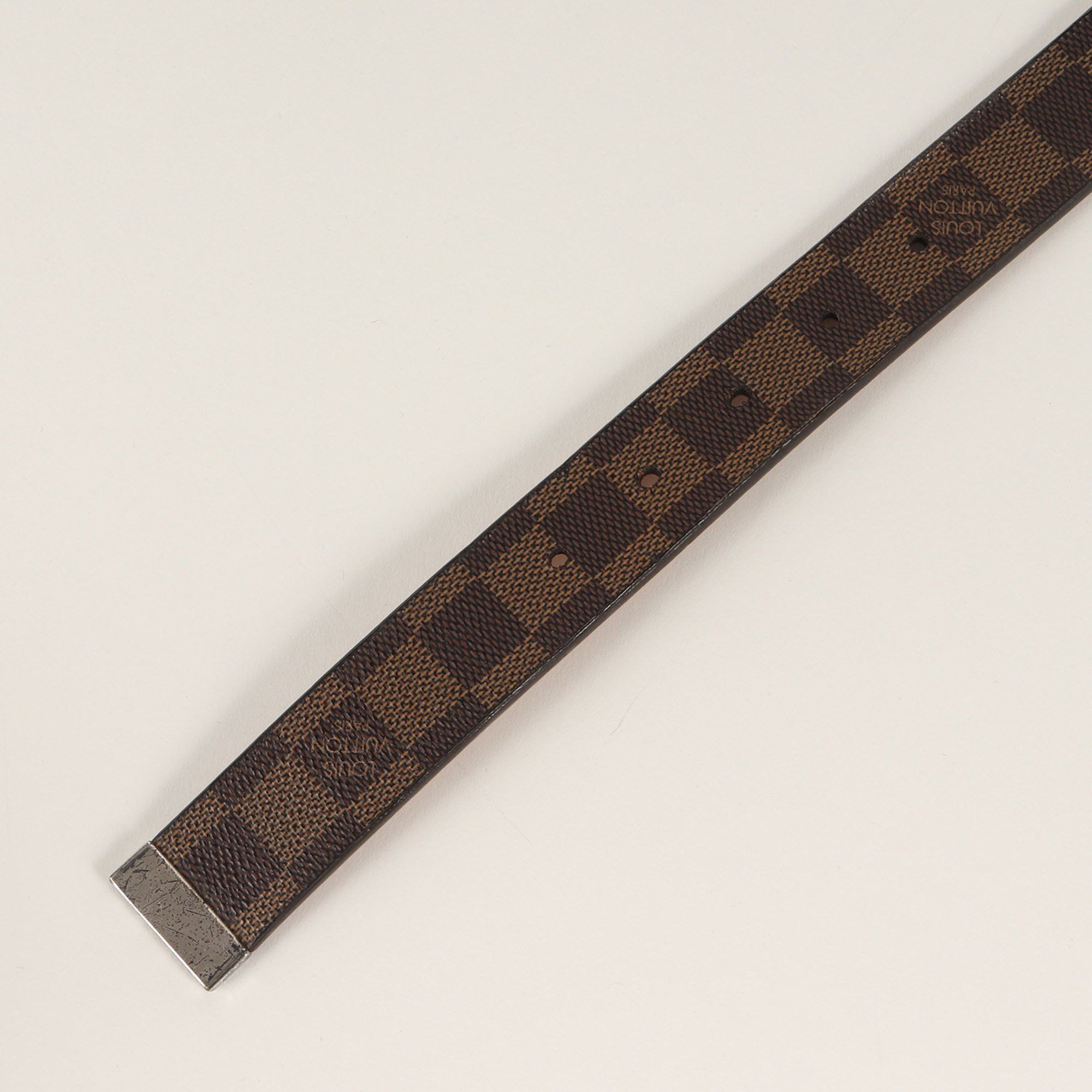 Louis Vuitton LOUIS VUITTON Belt Size: 80/32 Enture Carre Damier Ebene Canvas (M6803 Made in 2004) Brown Size ONE SIZE - 5 Thumbnail