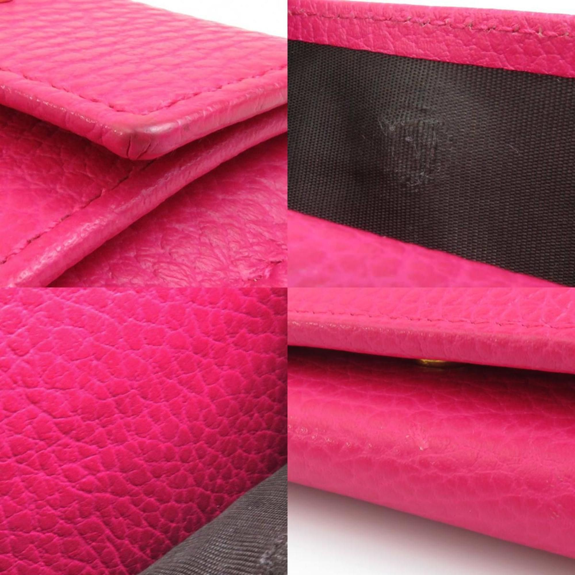 Gucci GUCCI Tri-fold Wallet GG Marmont Leather Pink Women's 523277 55795g Size ONE SIZE - 4 Thumbnail