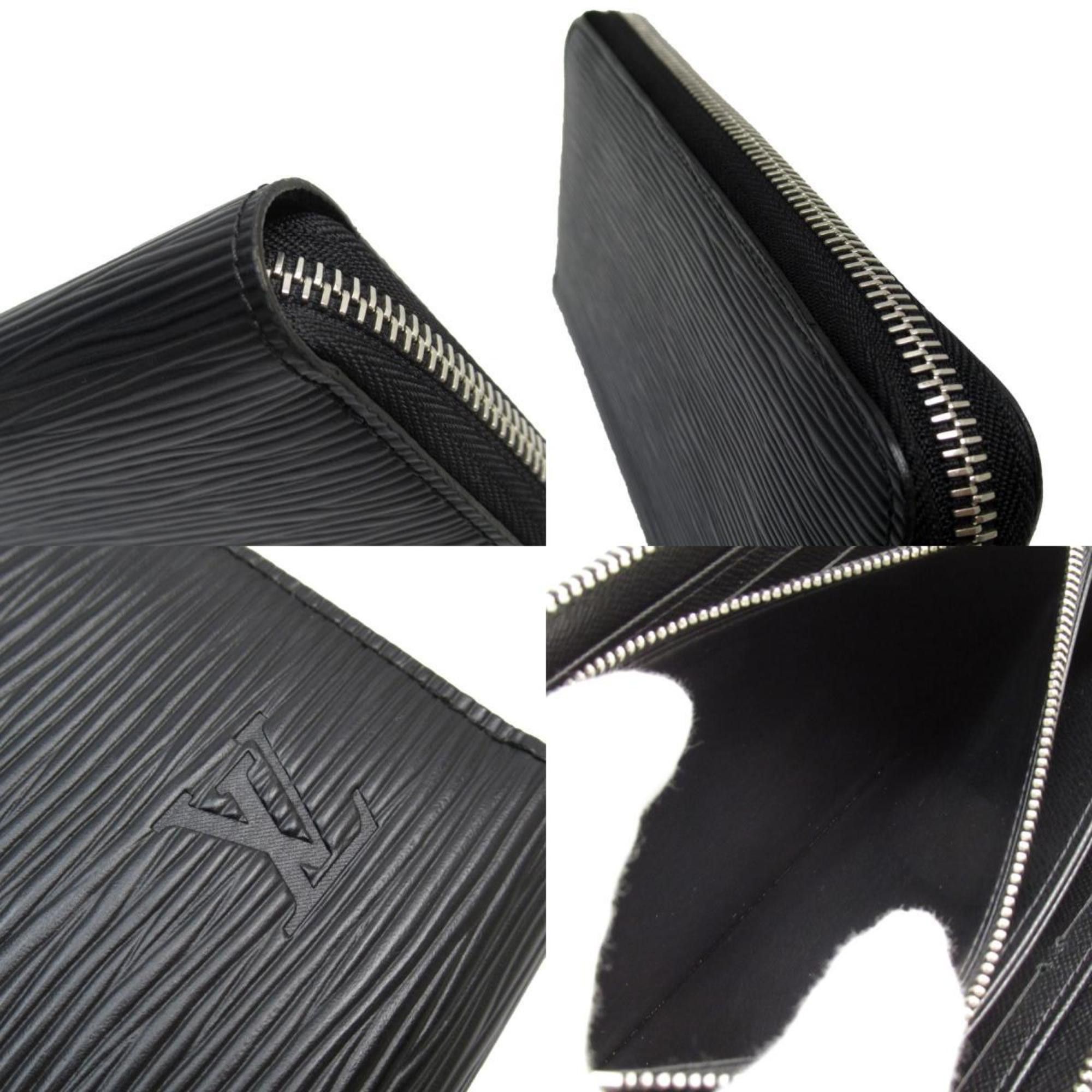 Louis Vuitton Louis Vuitton Round Long Wallet Epi Zippy Leather Black Silver Men's w0861a Size ONE SIZE - 4 Thumbnail