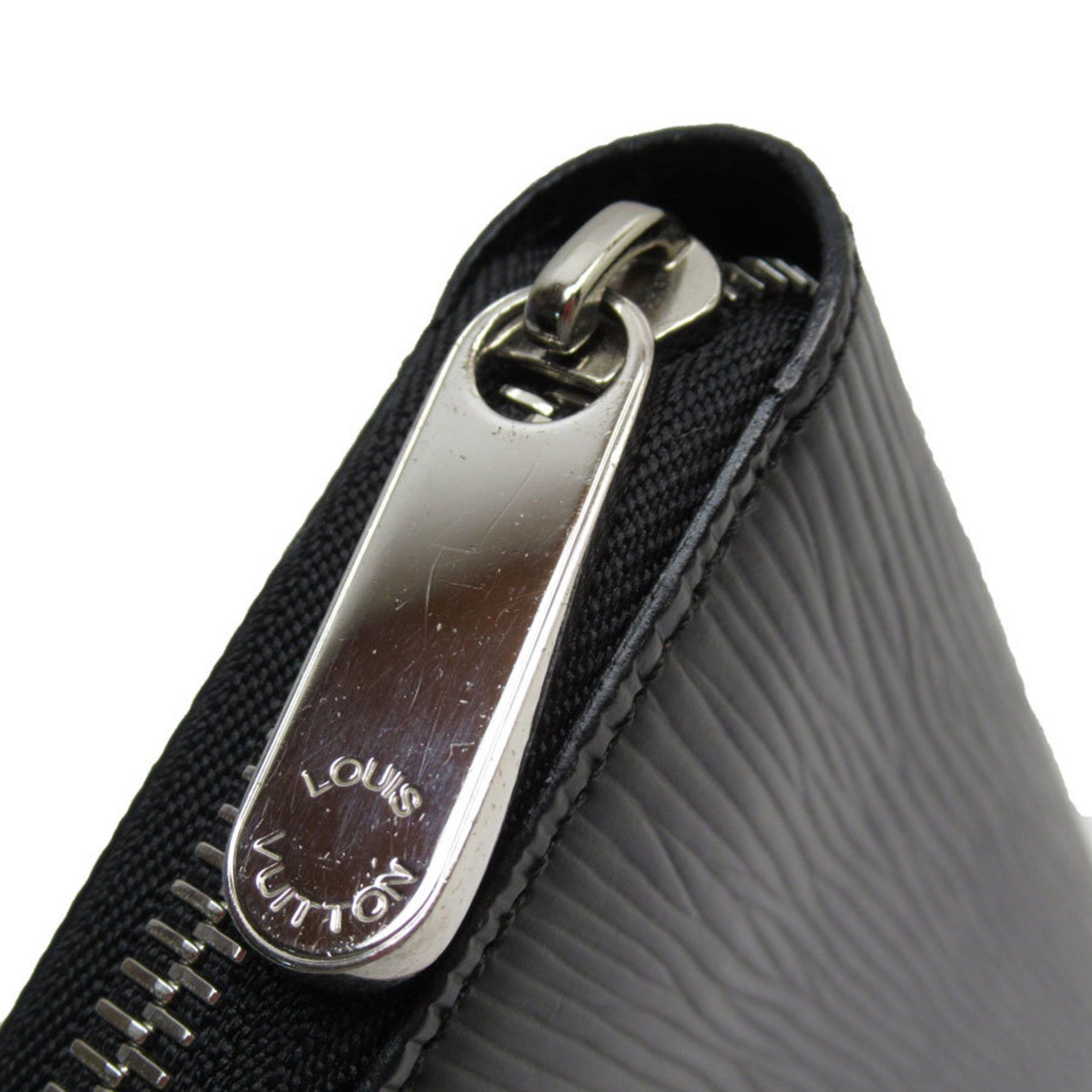 Louis Vuitton Louis Vuitton Round Long Wallet Epi Zippy Leather Black Silver Men's w0861a Size ONE SIZE - 3 Thumbnail