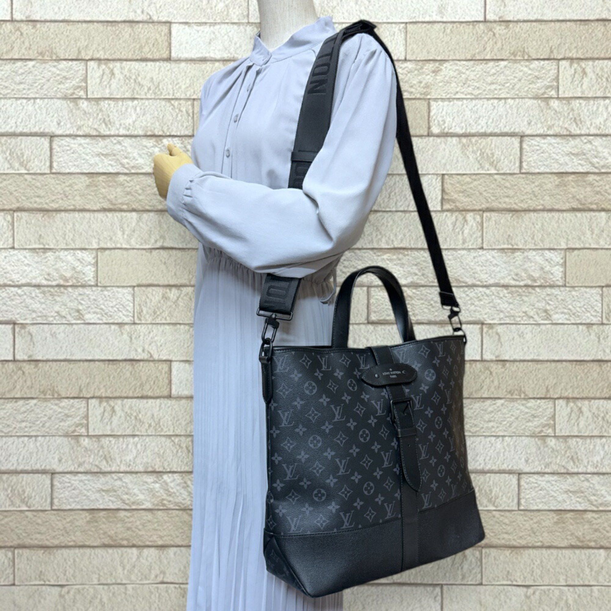 Louis Vuitton Louis Vuitton Monogram Eclipse Shoulder Bag M45914 Black Men's LOUIS VUITTON 2way Size ONE SIZE - 2 Thumbnail