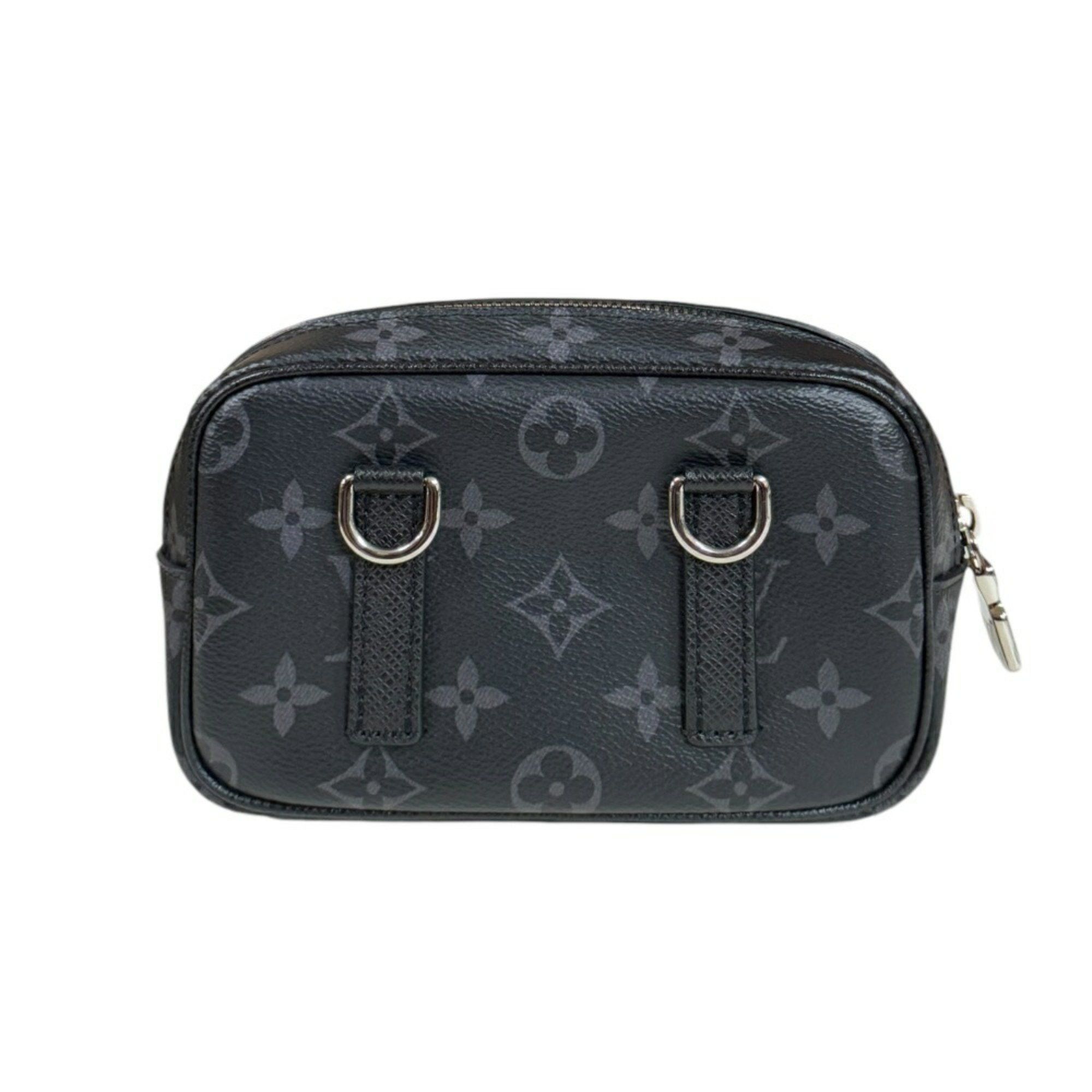 Louis Vuitton Louis Vuitton Outdoor Pochette Taiga Rama Shoulder Bag Monogram Eclipse M30755 Black Men's LOUIS VUITTON Size ONE SIZE - 3 Thumbnail