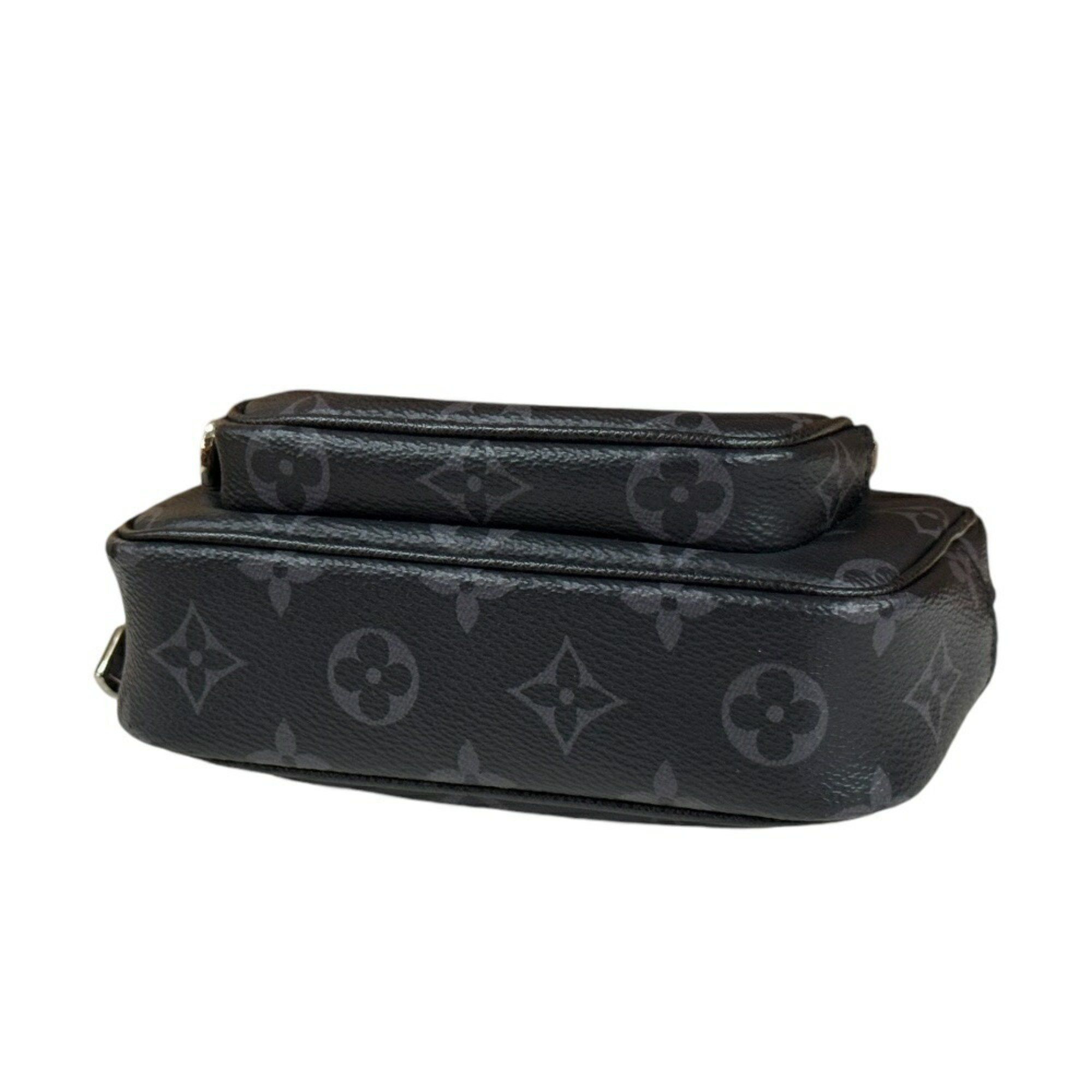 Louis Vuitton Louis Vuitton Outdoor Pochette Taiga Rama Shoulder Bag Monogram Eclipse M30755 Black Men's LOUIS VUITTON Size ONE SIZE - 5 Thumbnail