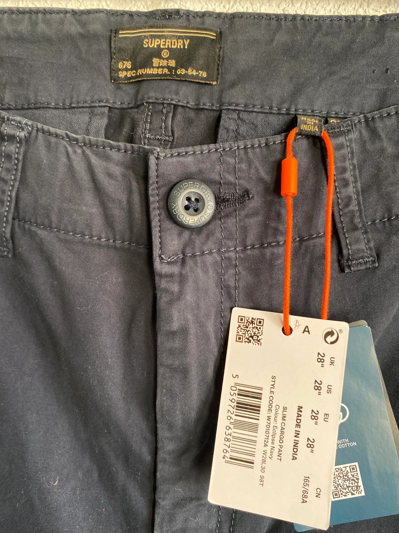 Superdry Superdry Slim Cargo Pants Size 28" / US 6 / IT 42 - 3 Thumbnail