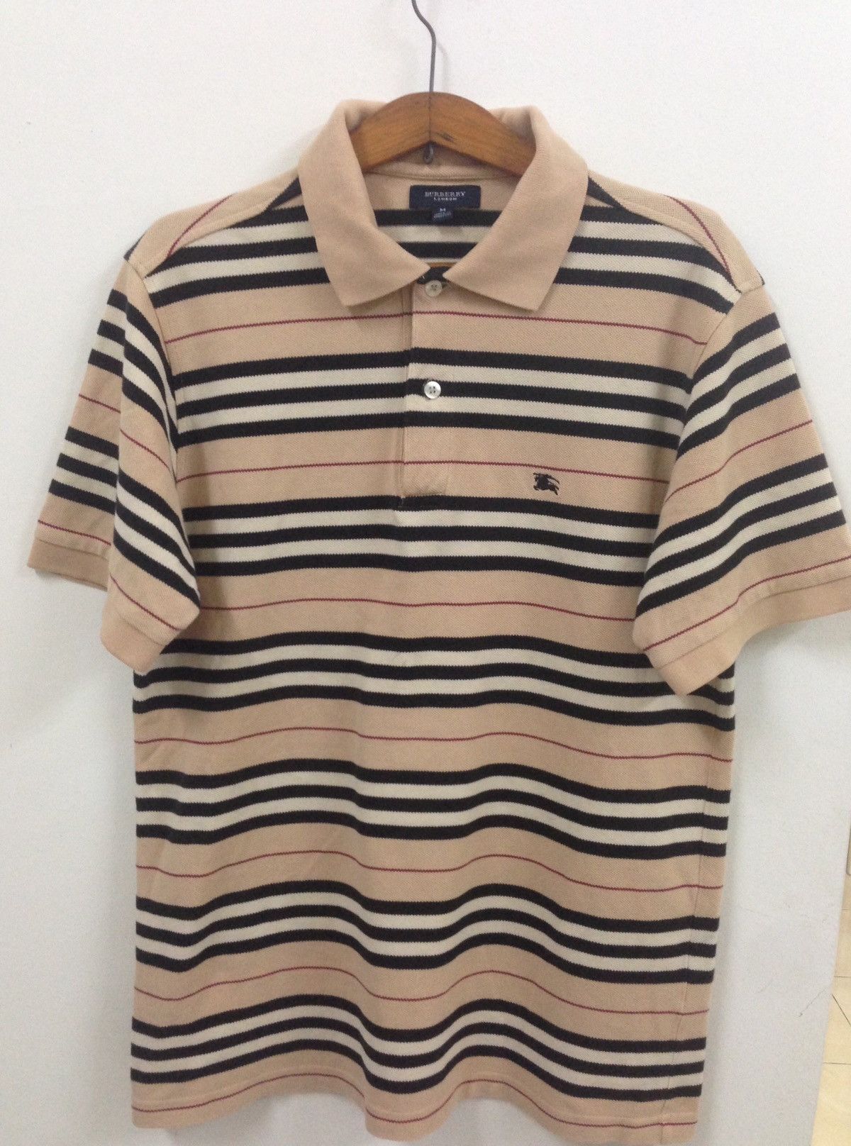 Burberry striped deals polo