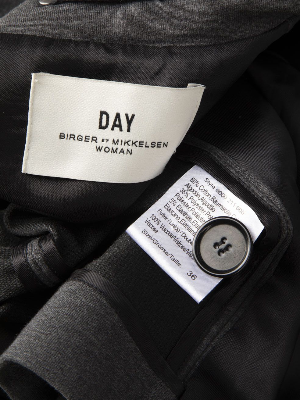 By Malene Birger DAY Birger et Mikkelsen Grey Blazer Size XS / US 0-2 / IT 36-38 - 5 Thumbnail