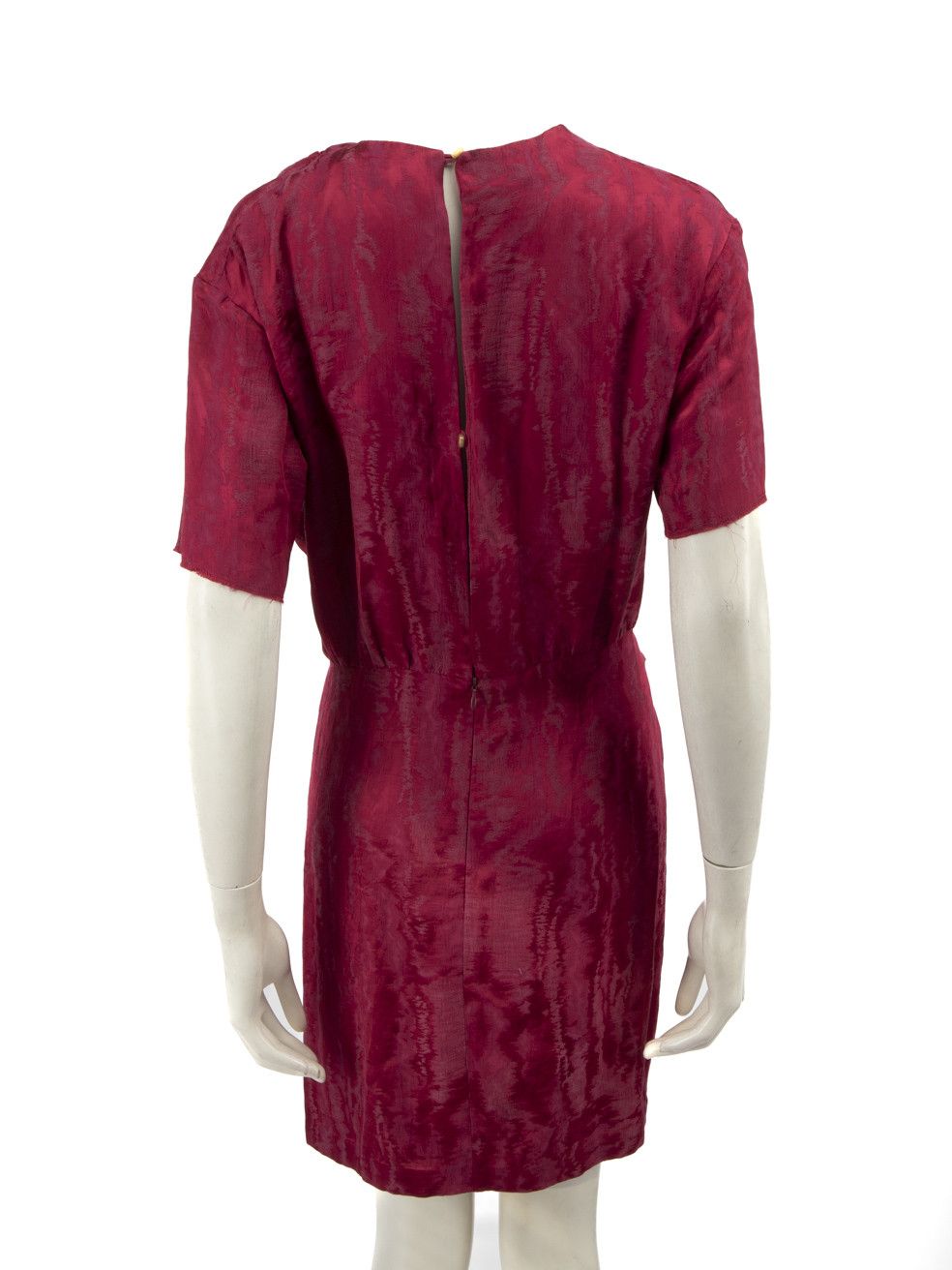 Isabel Marant Burgundy Ruffle Trim Dress Size S / US 4 / IT 40 - 3 Thumbnail
