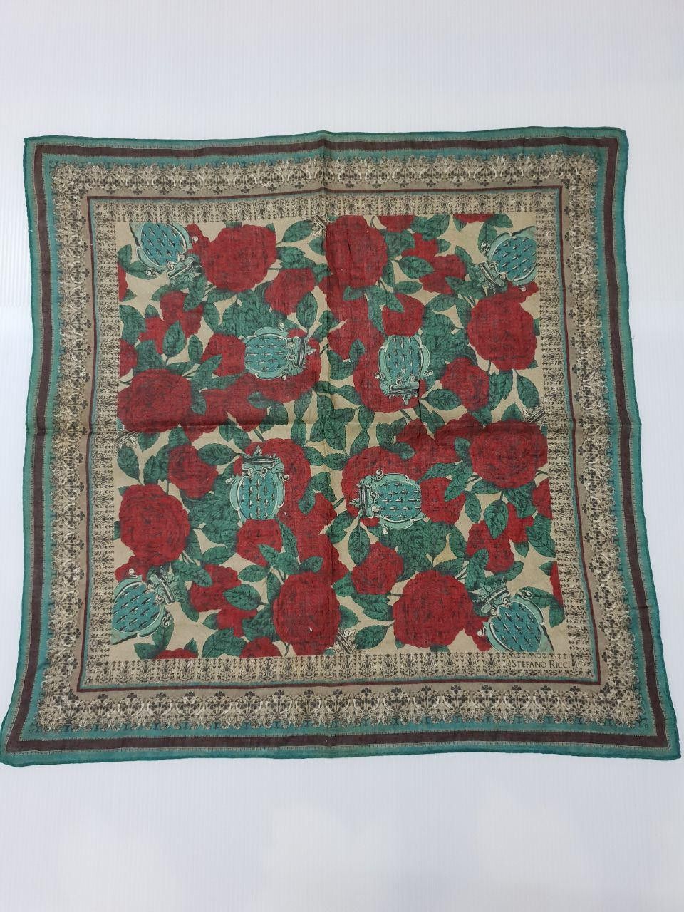 Japanese Brand × Vintage Handky Bandana Roses Design Size ONE SIZE - 2 Thumbnail