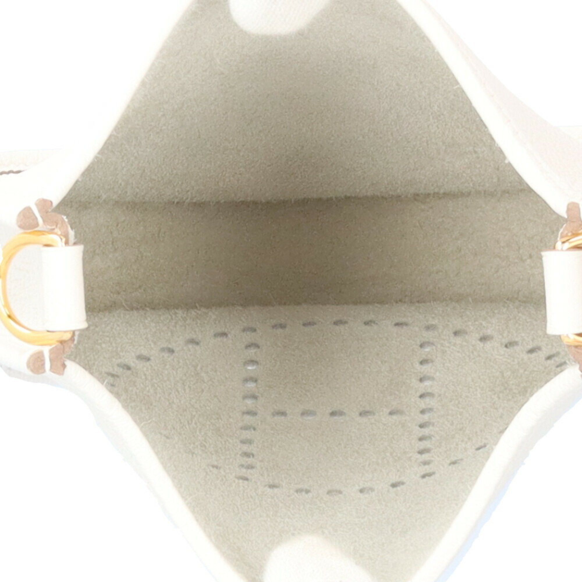 Hermes Evelyn TPM Shoulder Bag Leather White Women's HERMES